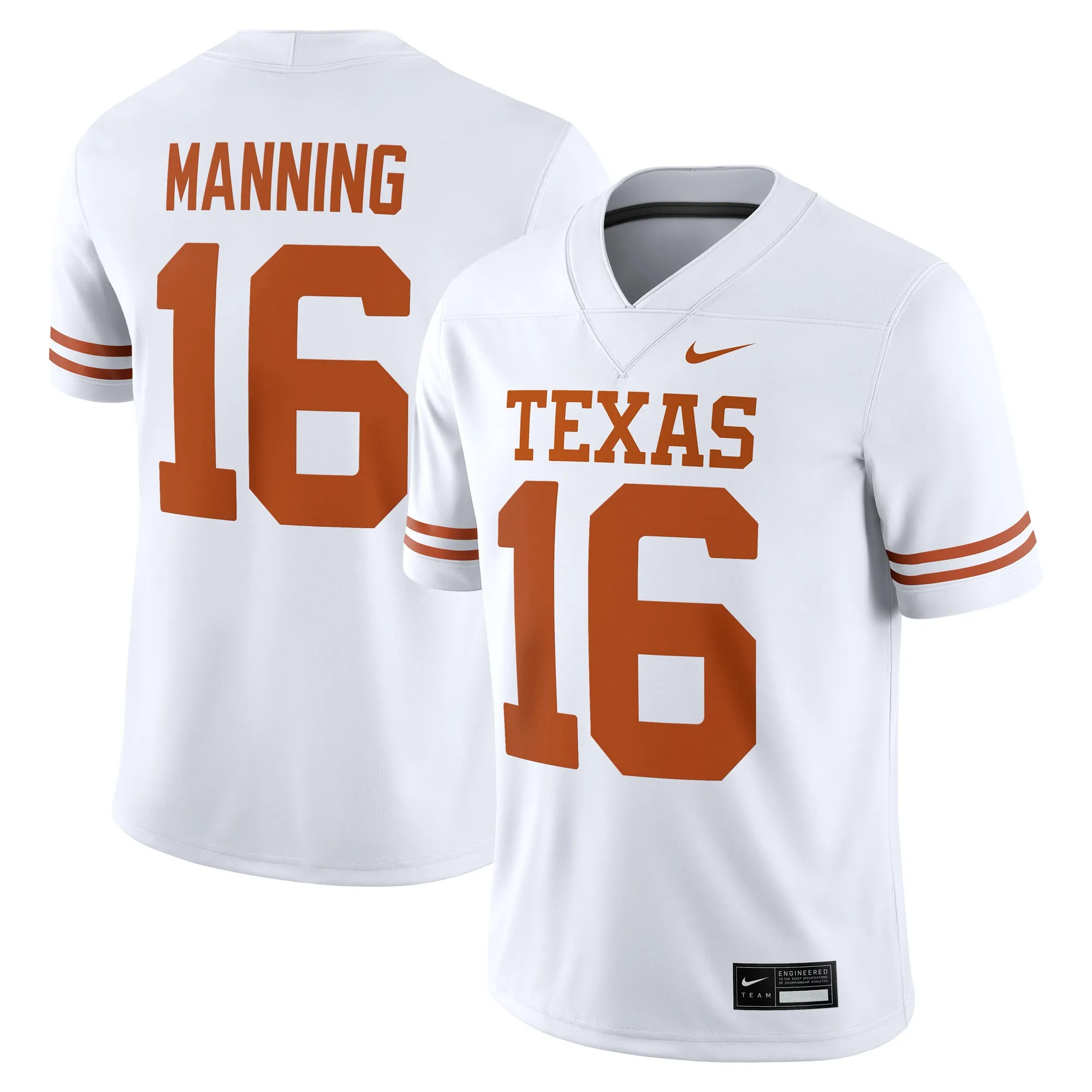 texas longhorns jersey arch manning 16 limited edition uniform burnt orange men women youth 3