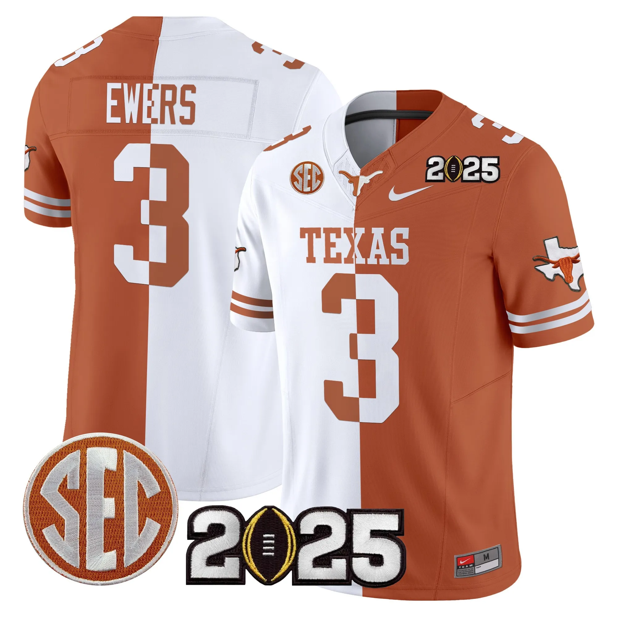 texas longhorns jersey quinn ewers 3 2025 limited edition uniform burnt orange men women youth