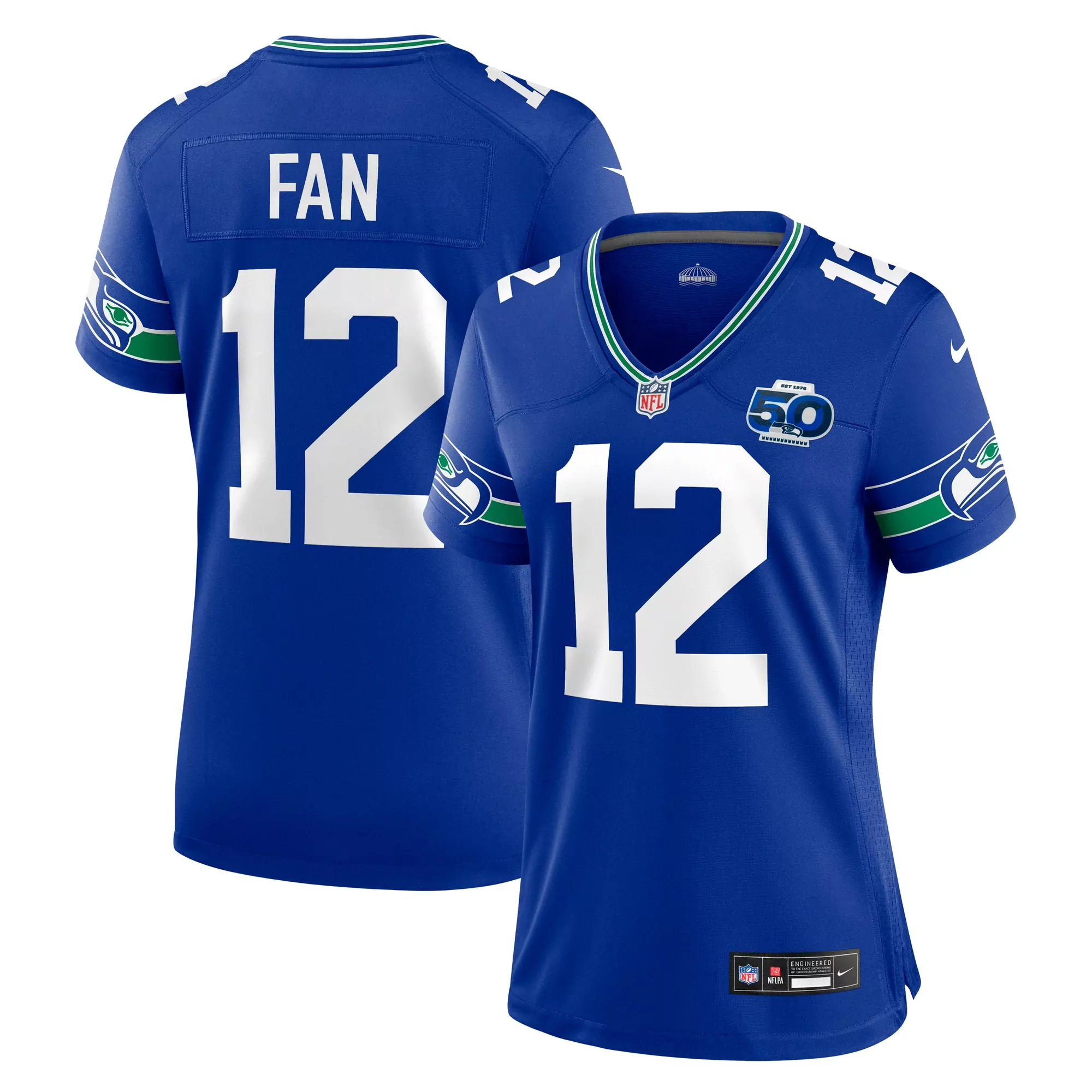 men s white seattle seahawks custom game jersey
