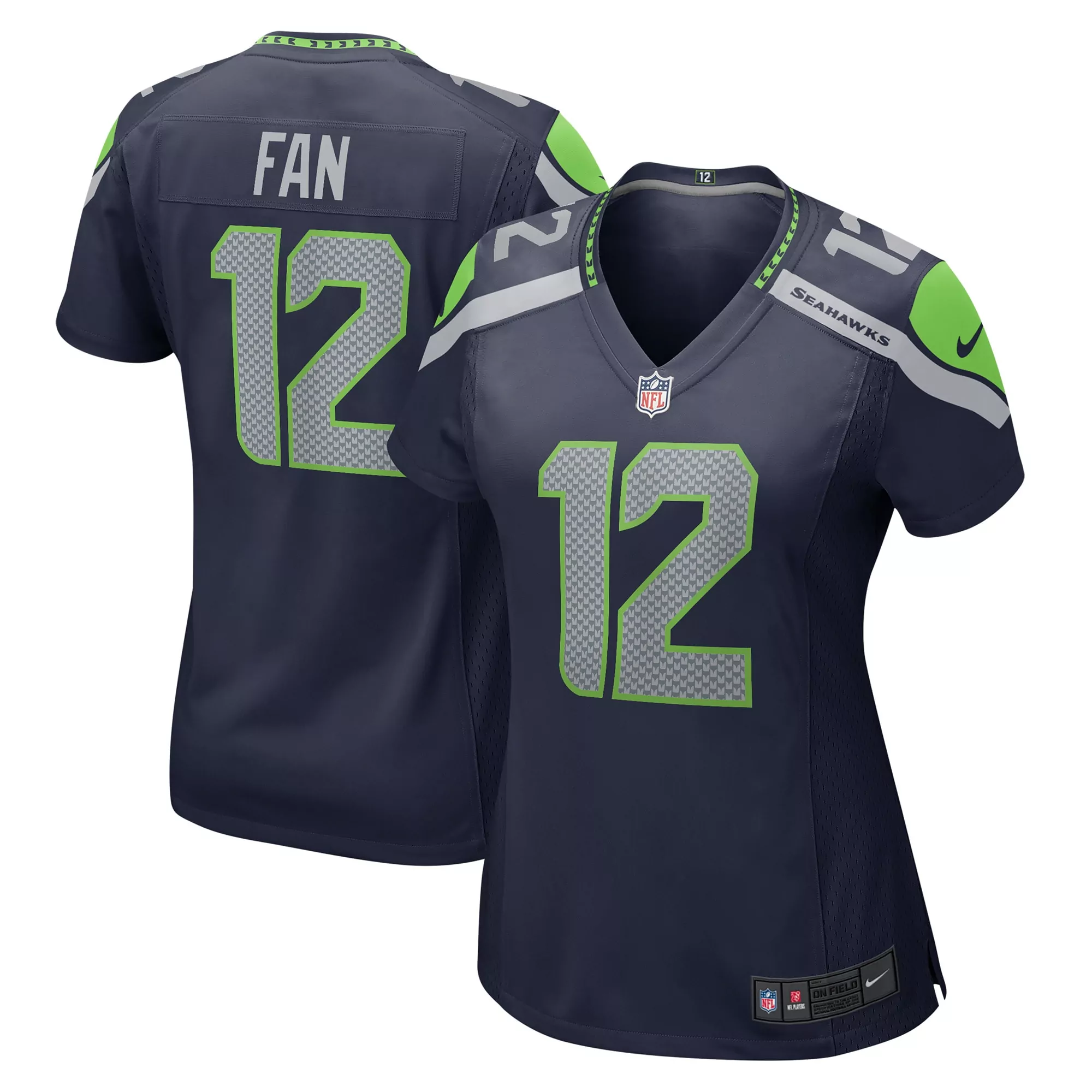 men s white seattle seahawks custom game jersey