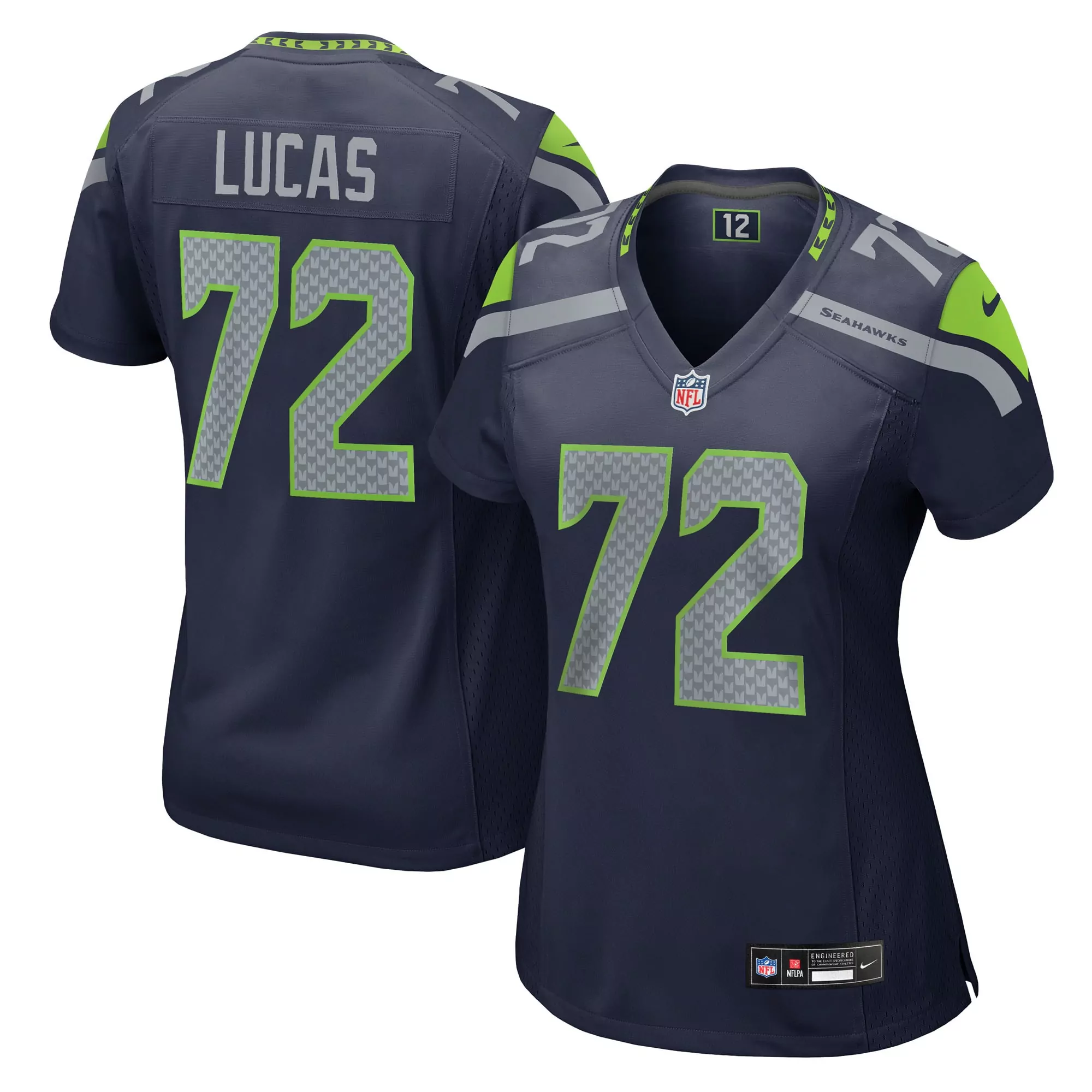 women s 12s royal seattle seahawks player jersey
