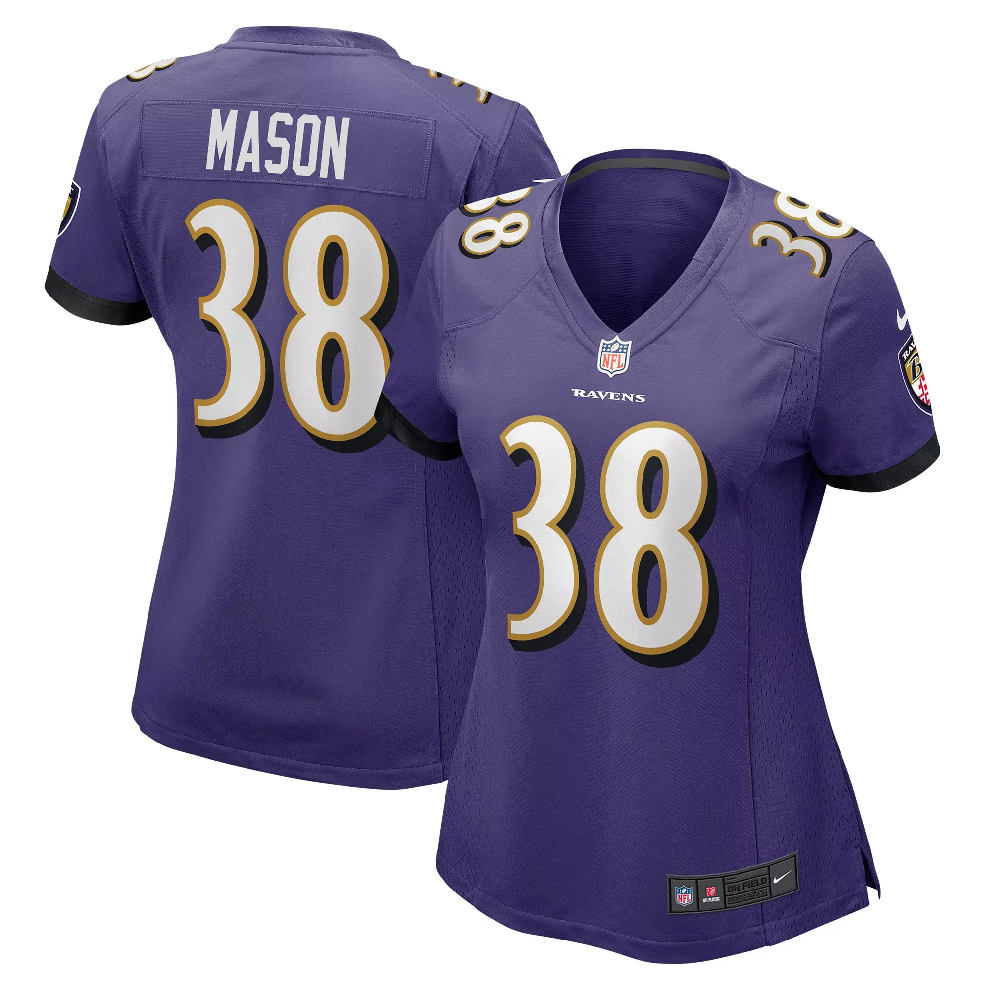 women s baltimore ravens bart scott purple game retired player jersey