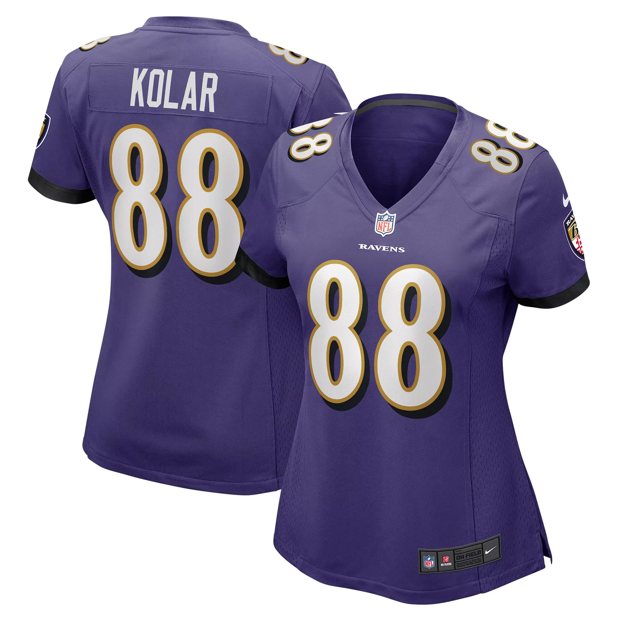 women s baltimore ravens broderick washington purple game jersey
