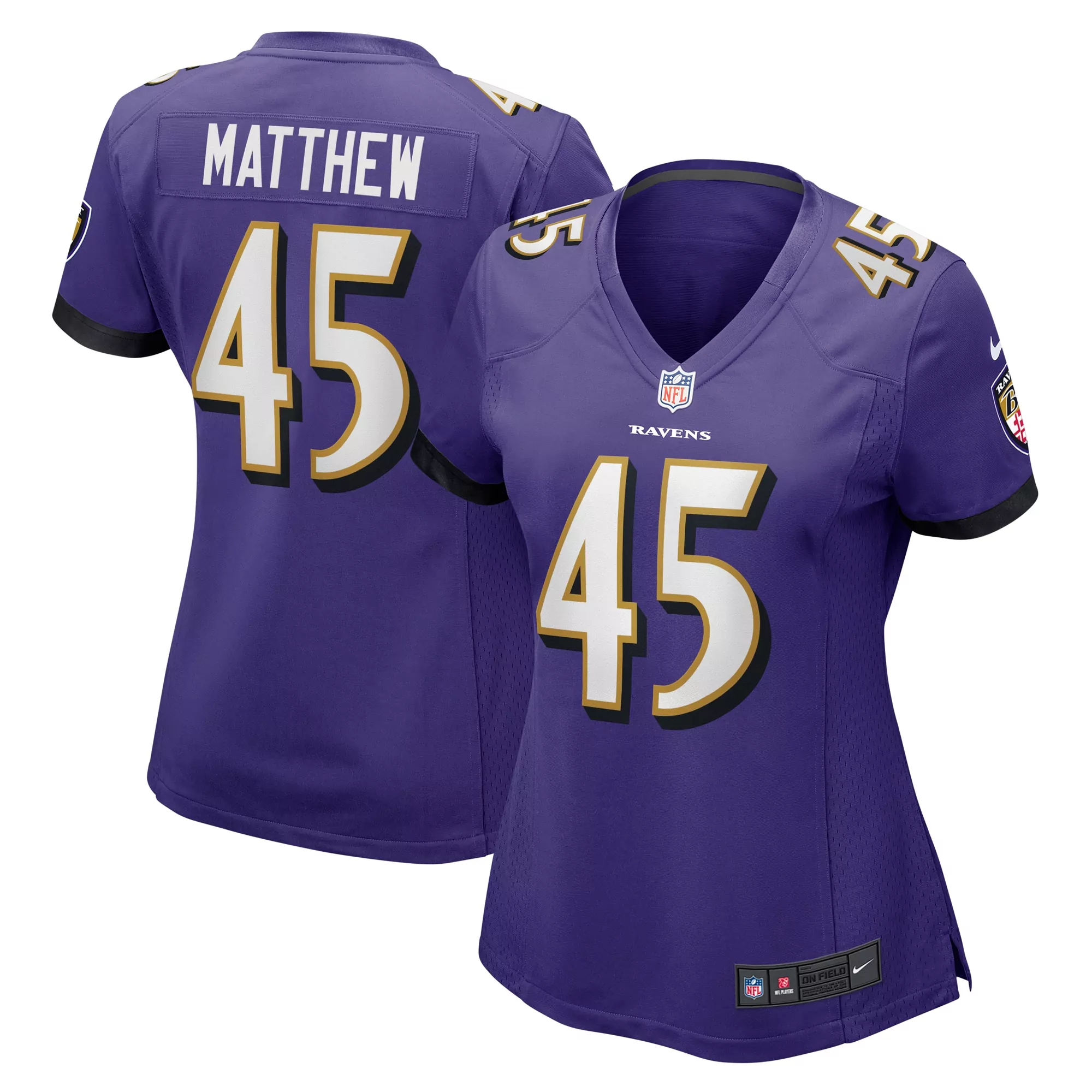women s baltimore ravens broderick washington purple game jersey