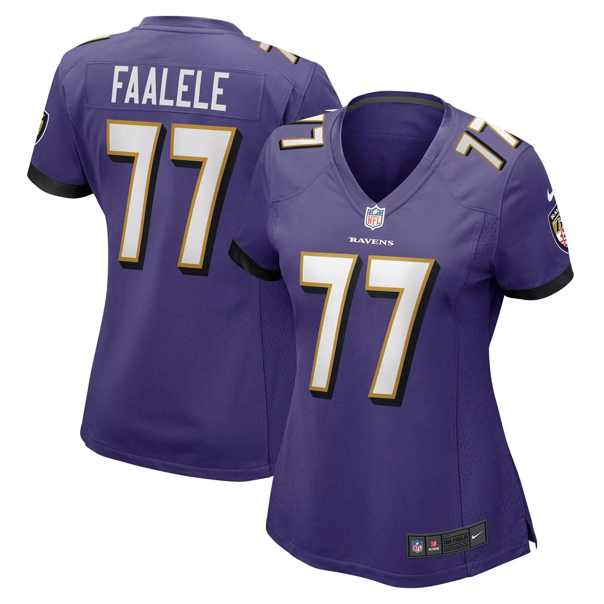 women s baltimore ravens cooper rush purple team game jersey