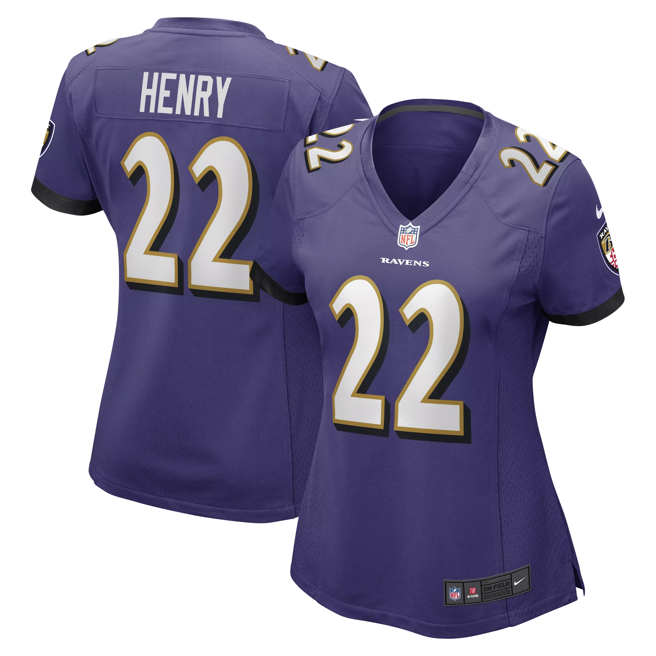 women s baltimore ravens deonte harty purple game jersey