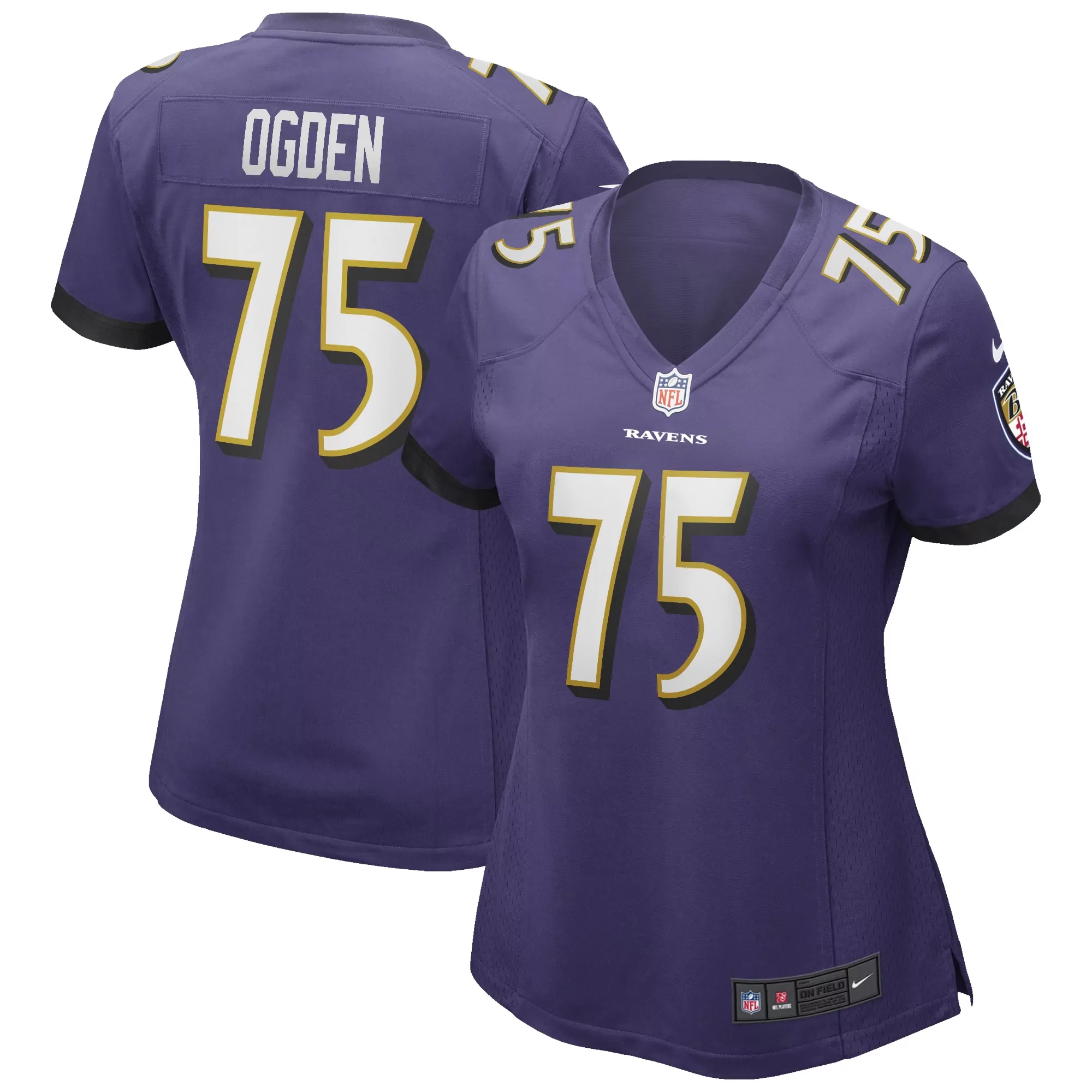 women s baltimore ravens jay higgins iv purple team game jersey