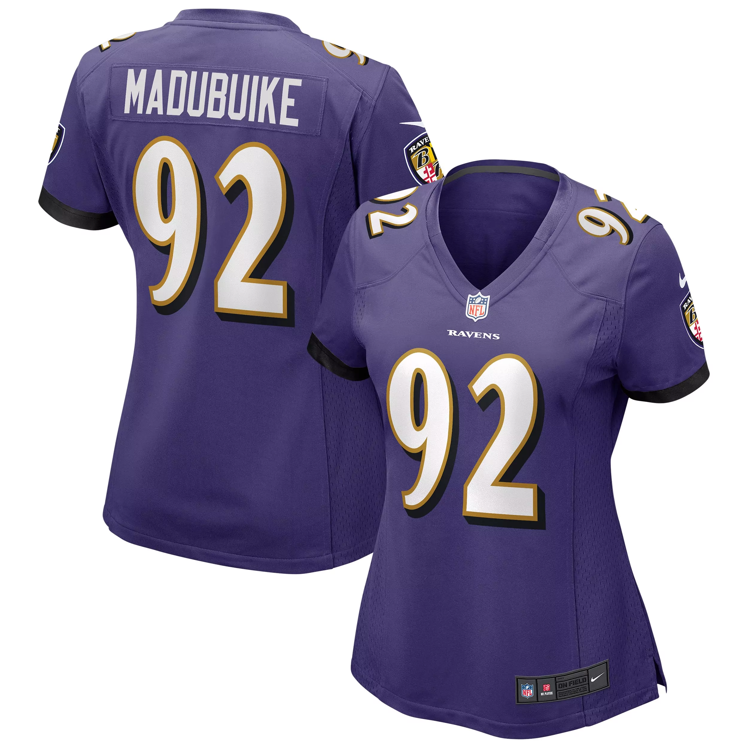 women s baltimore ravens jay higgins iv purple team game jersey