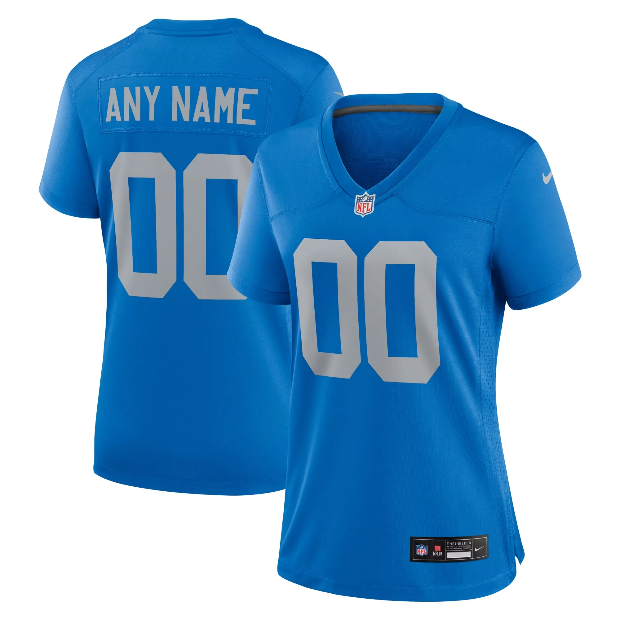 women s amon ra st brown white detroit lions white game jersey
