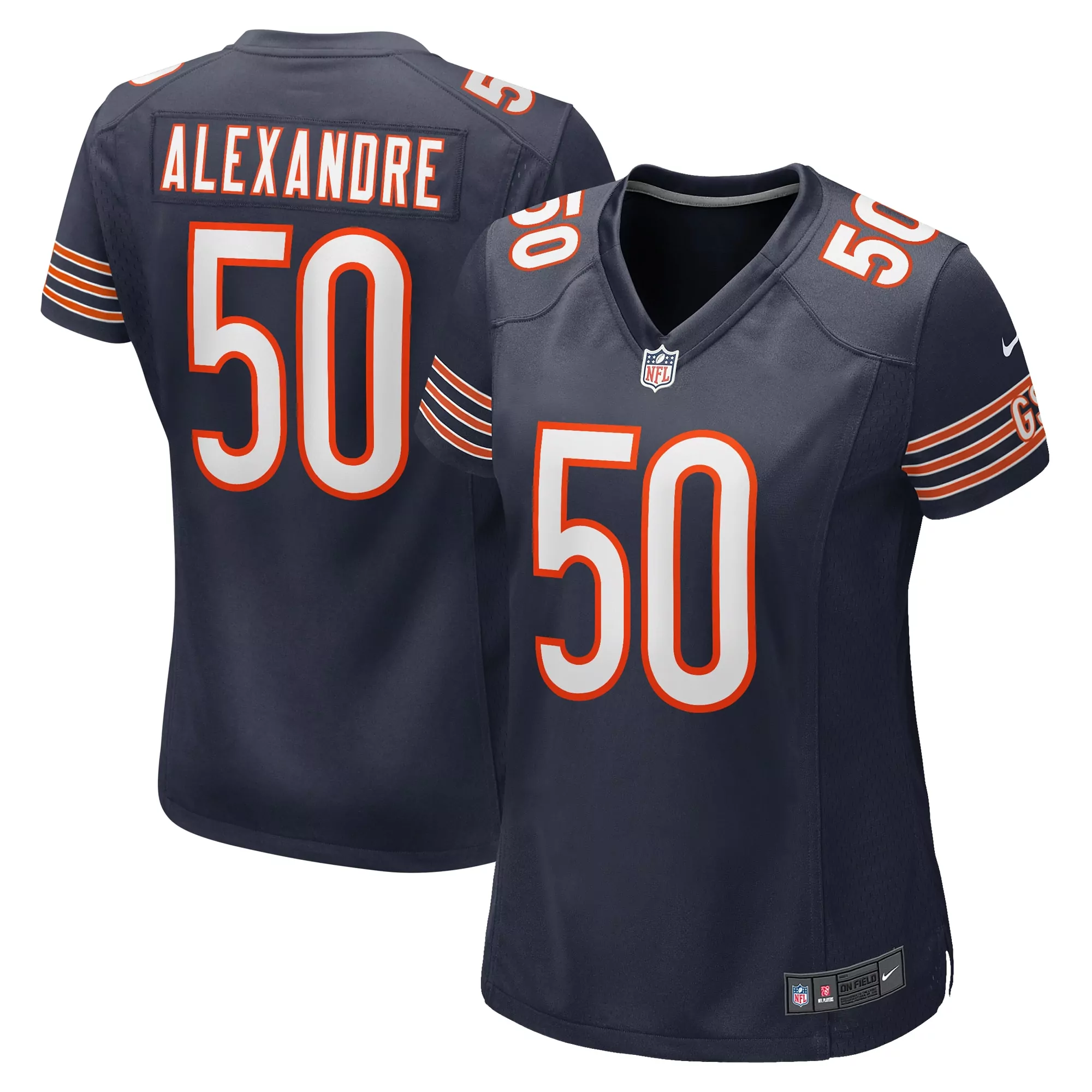 women s chicago bears demarquis gates navy game player jersey