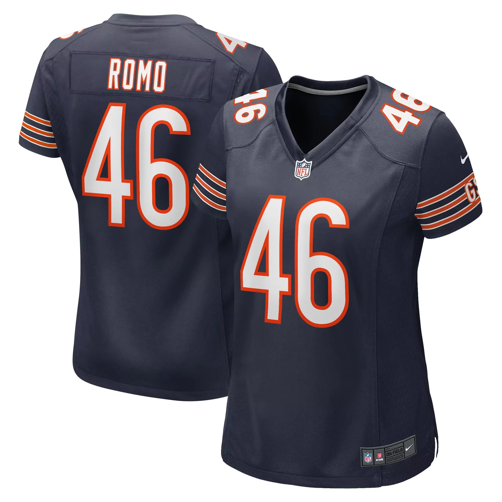 women s chicago bears john jackson navy team game jersey