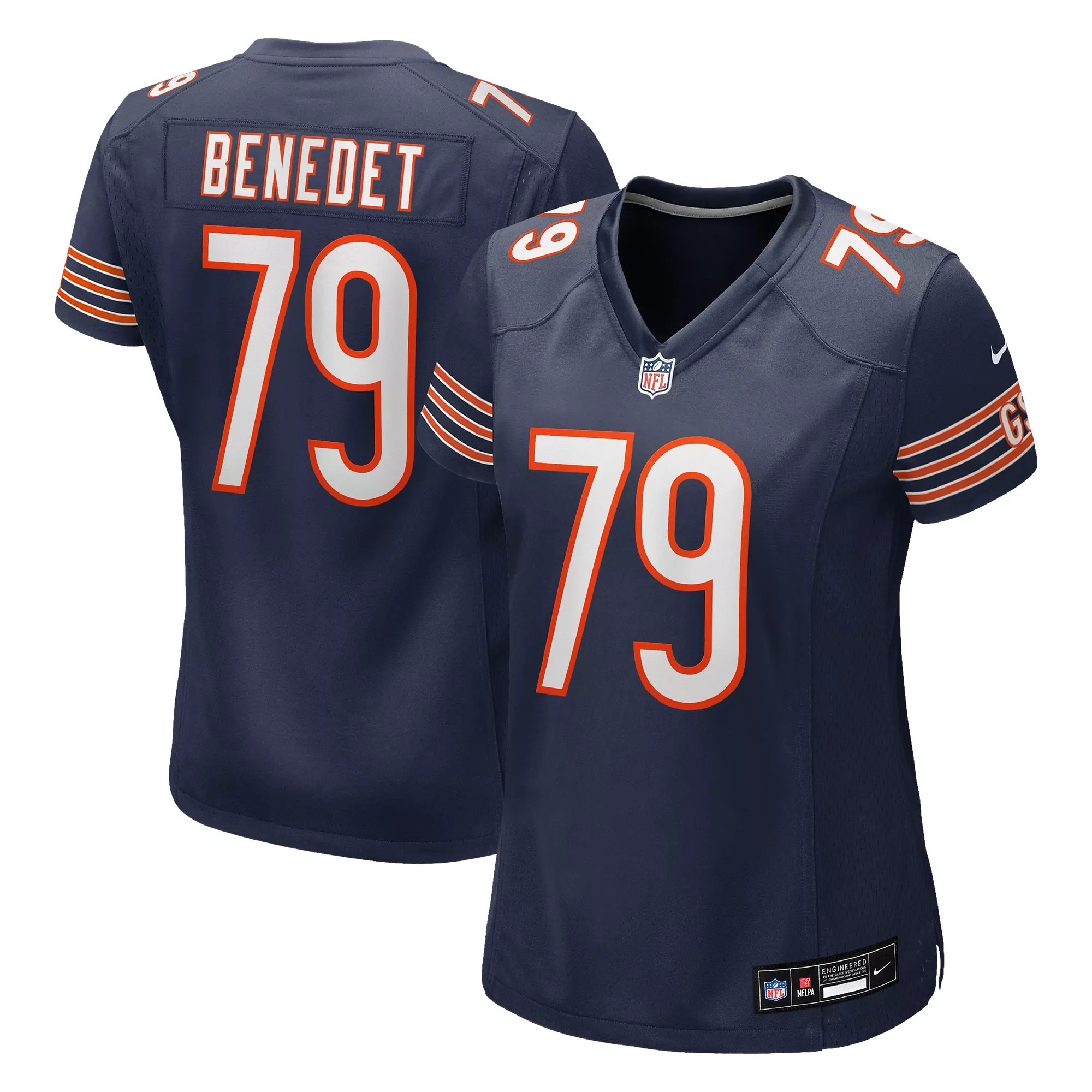 women s chicago bears shemar turner navy team game jersey
