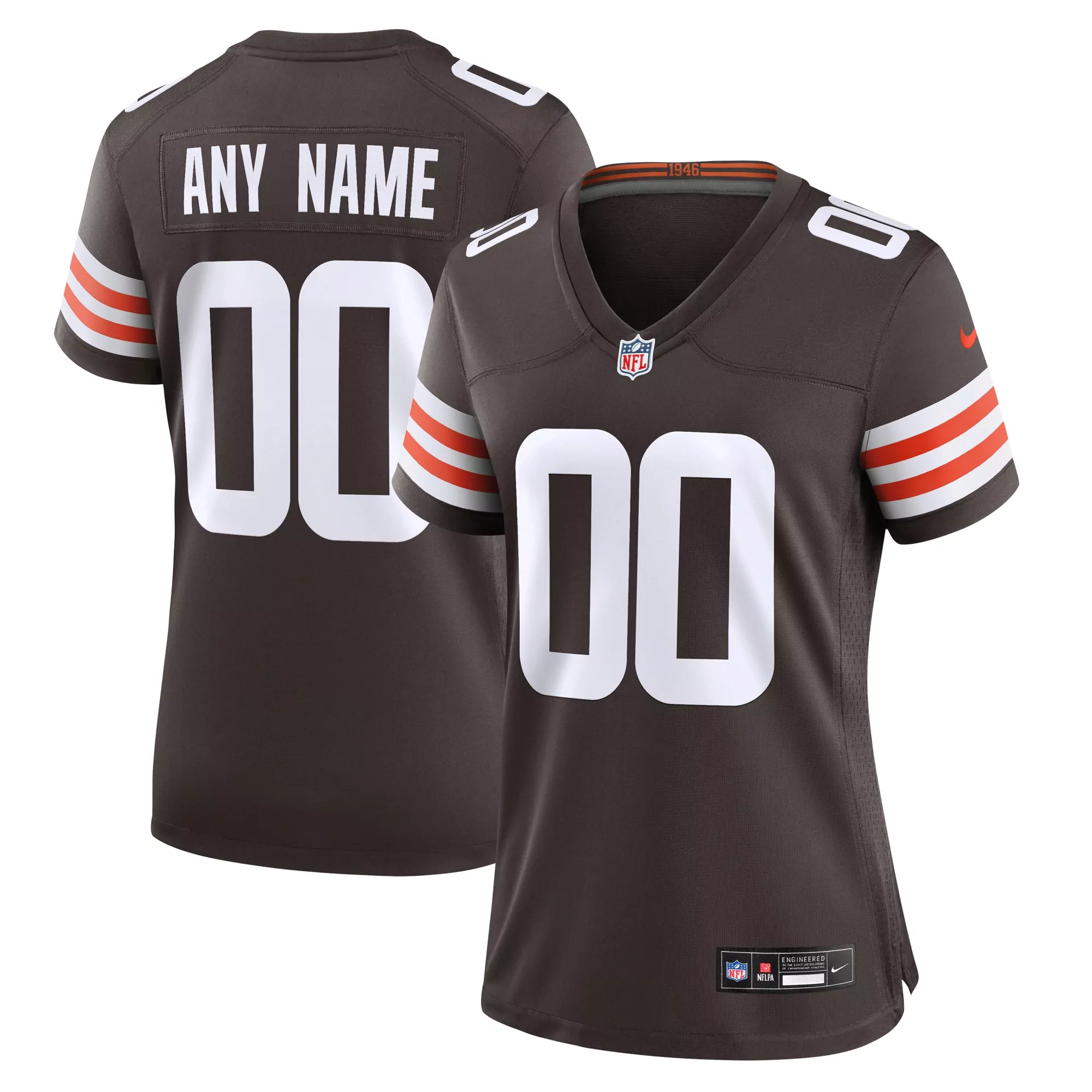 women s cleveland browns andre szmyt brown team game jersey