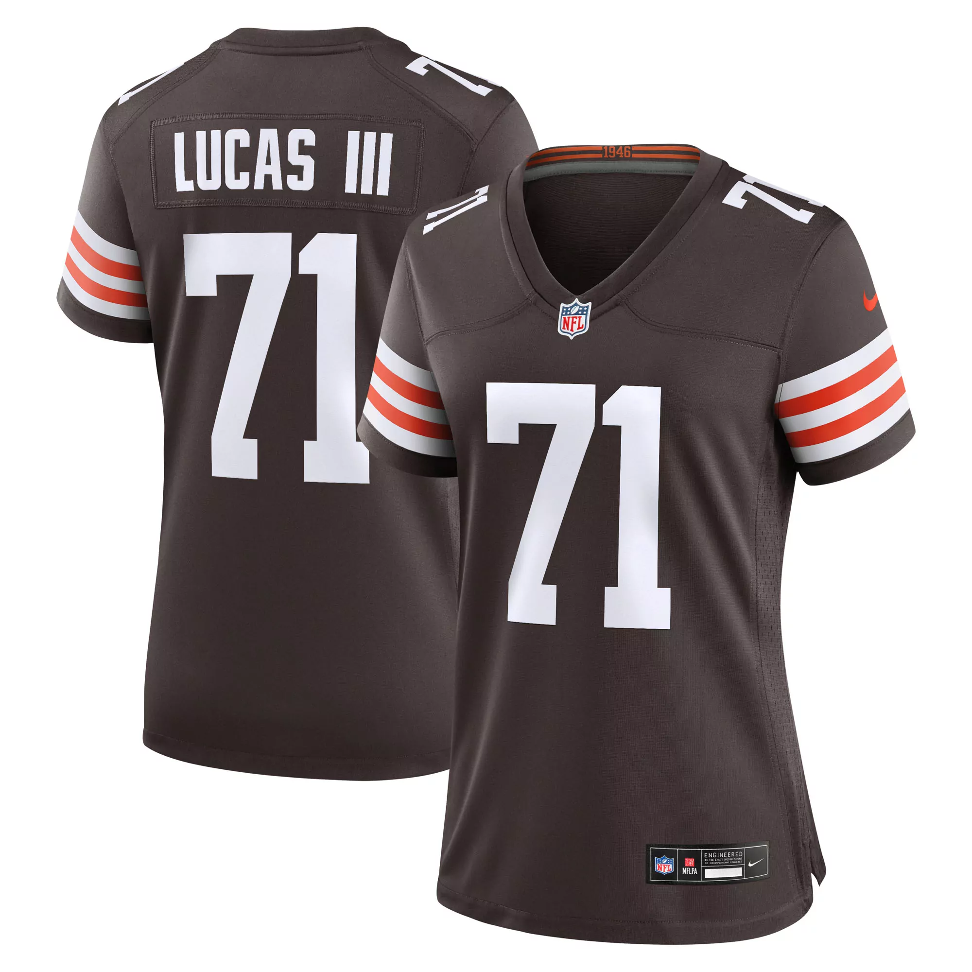 women s cleveland browns corey bojorquez brown game jersey