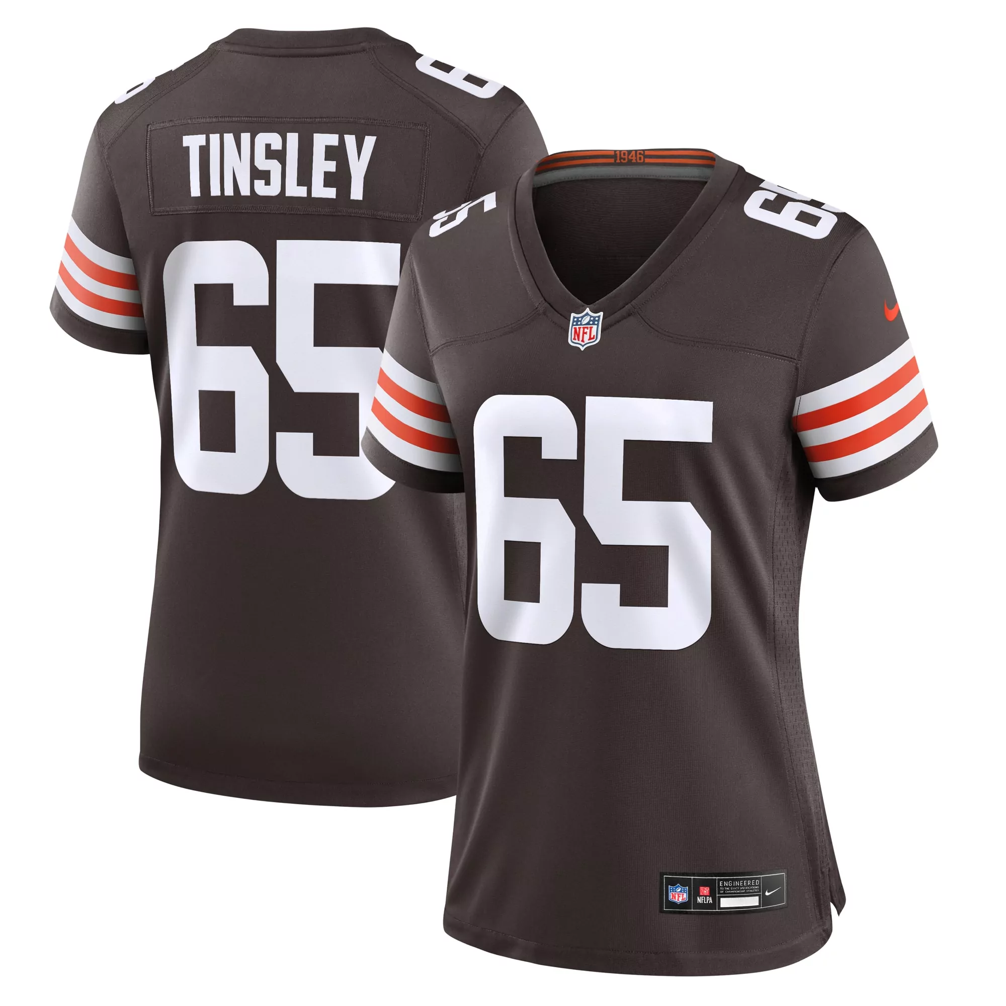 women s cleveland browns corey bojorquez brown game jersey