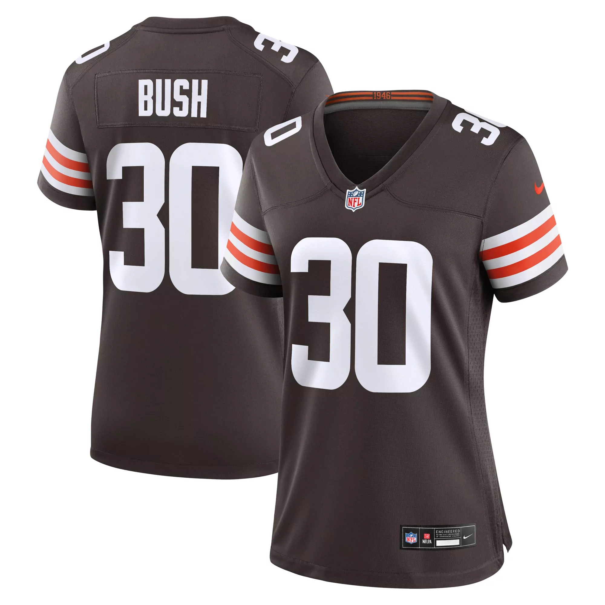 women s cleveland browns devin asiasi brown game jersey