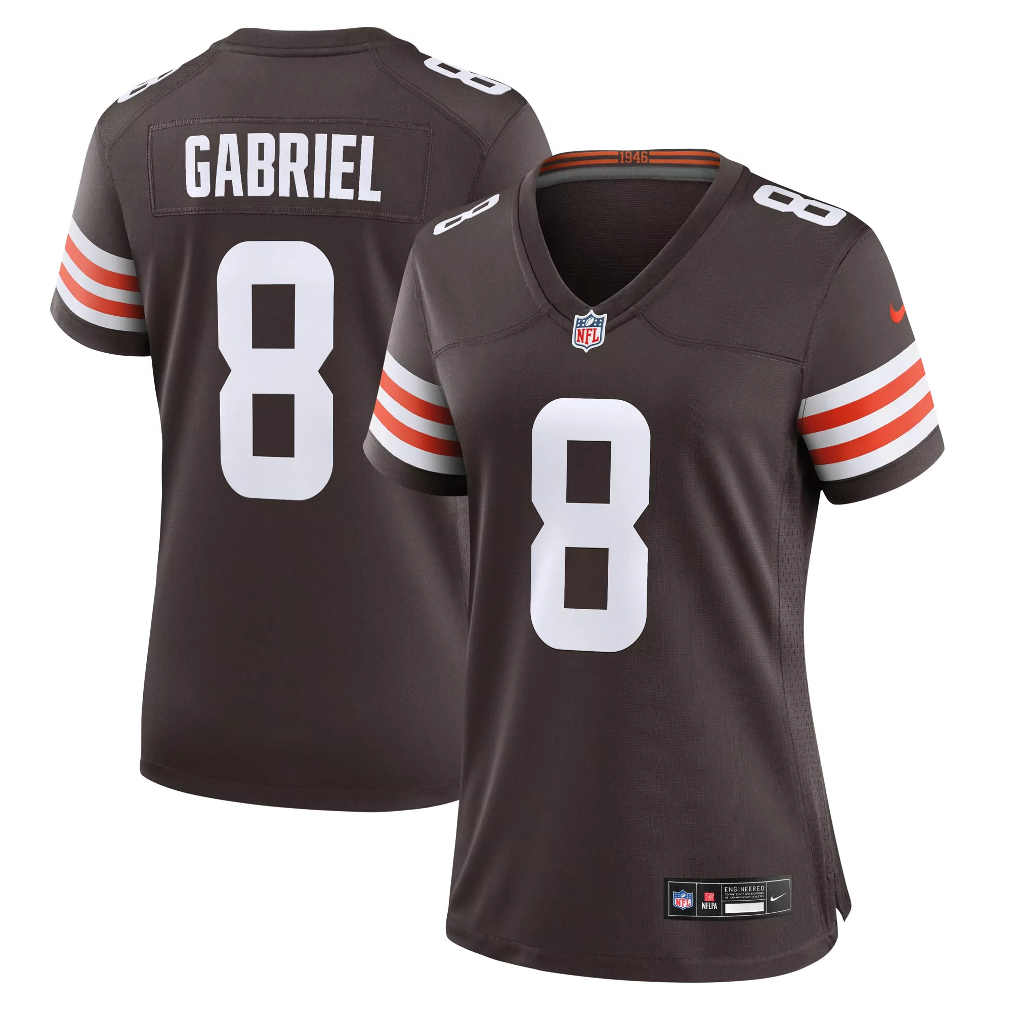 women s cleveland browns devin asiasi brown game jersey