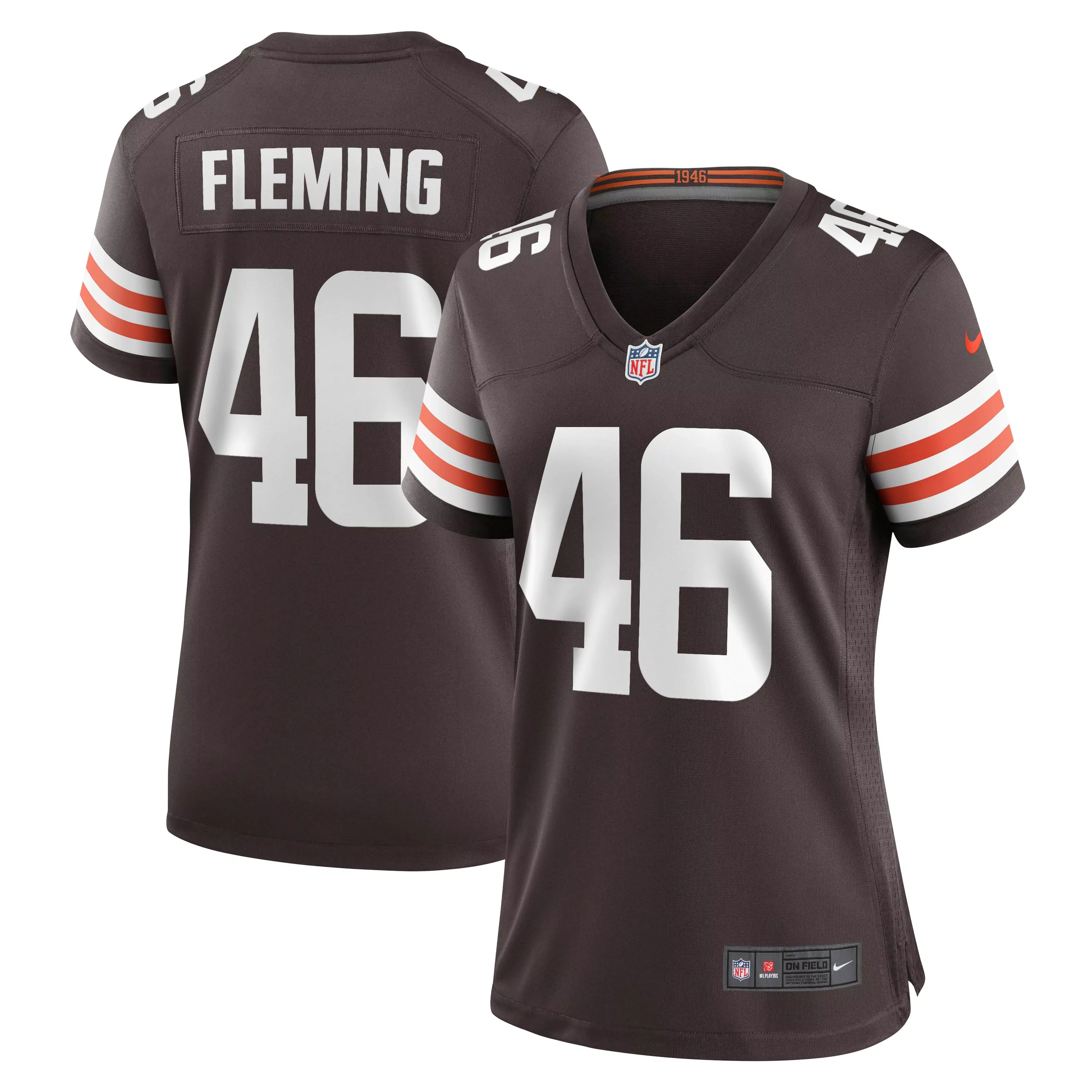 women s cleveland browns devin asiasi brown game jersey