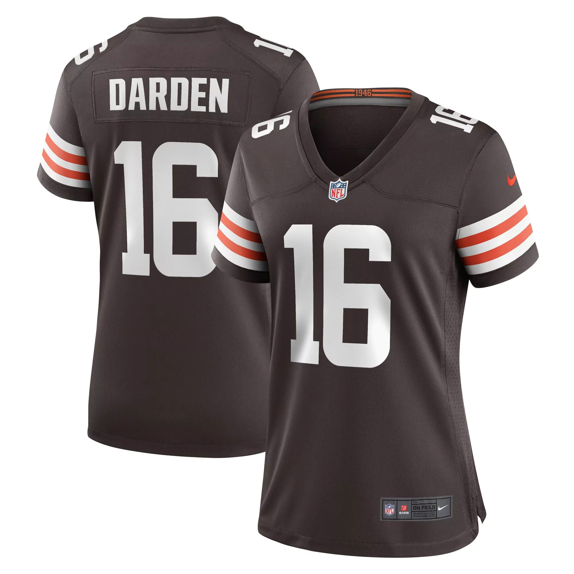women s cleveland browns isaiah bond brown team game jersey