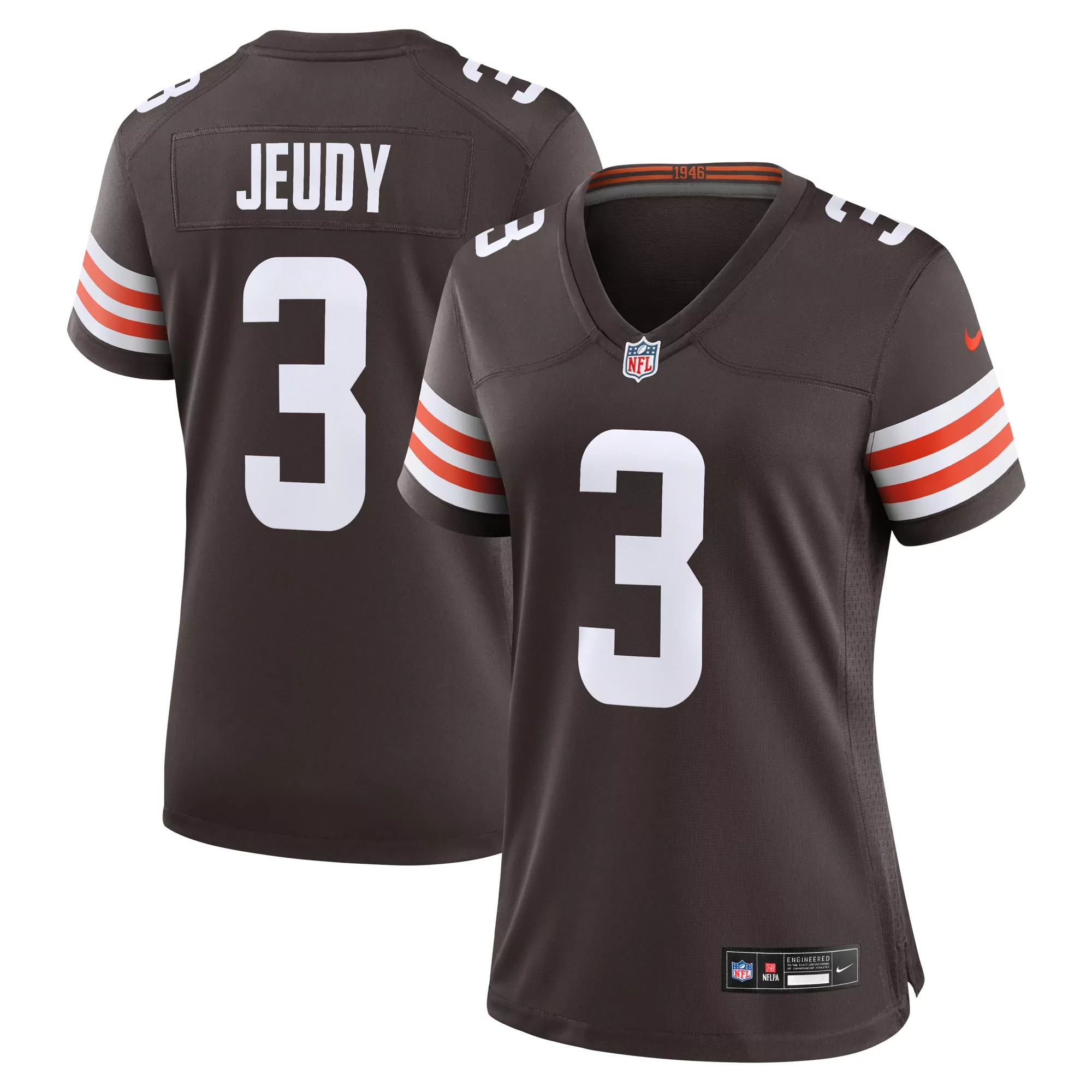 women s cleveland browns jerome ford brown game player jersey 1