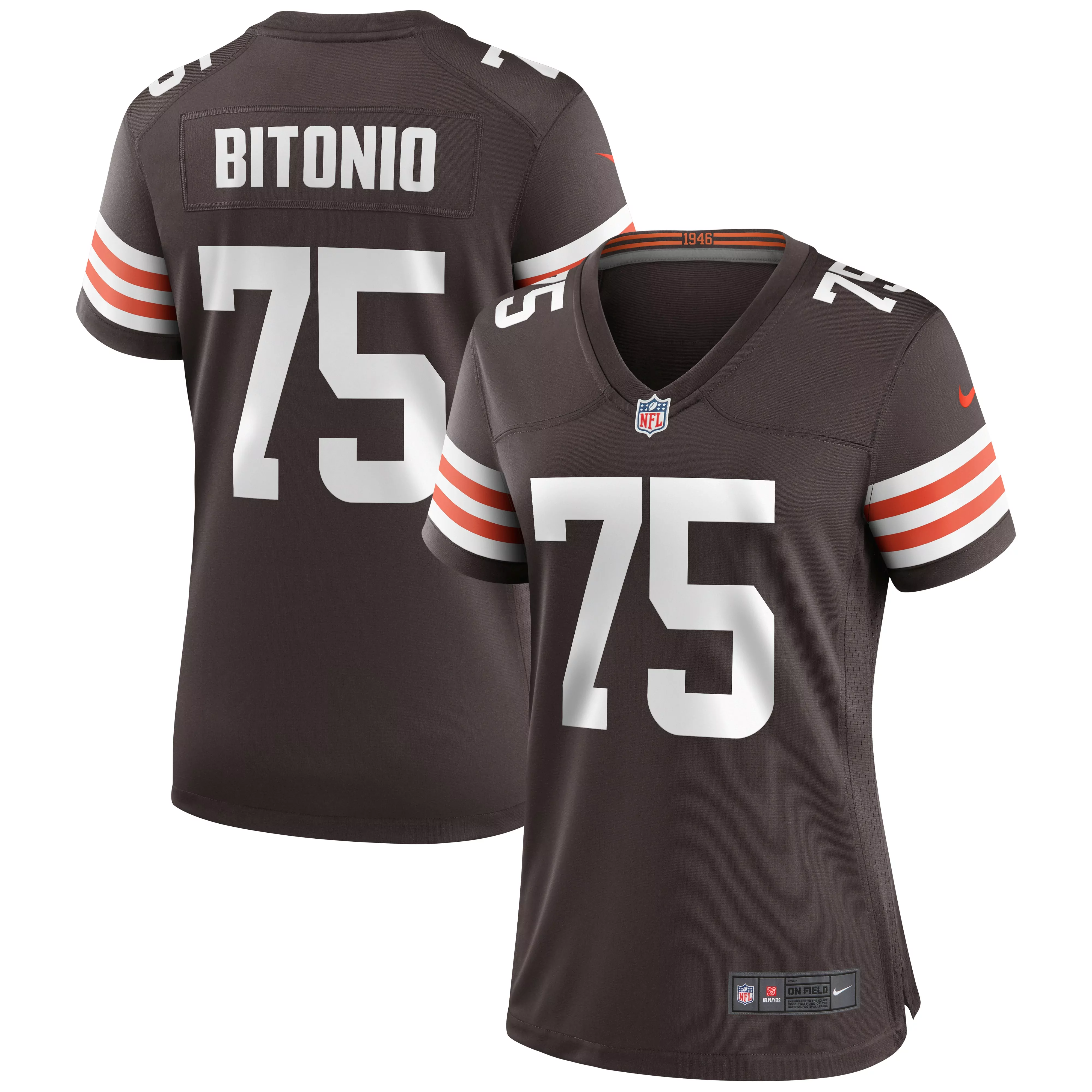 women s cleveland browns joe tryon shoyinka brown team game jersey