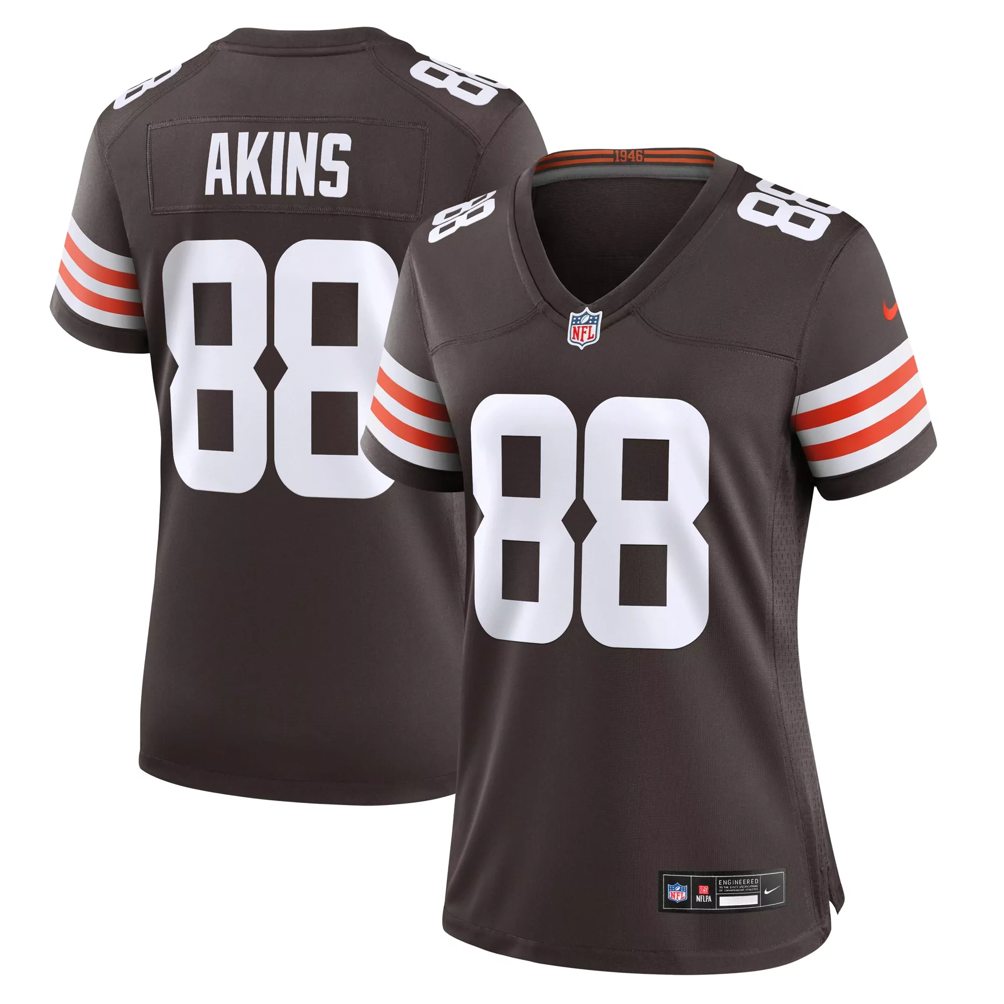 women s cleveland browns joe tryon shoyinka brown team game jersey