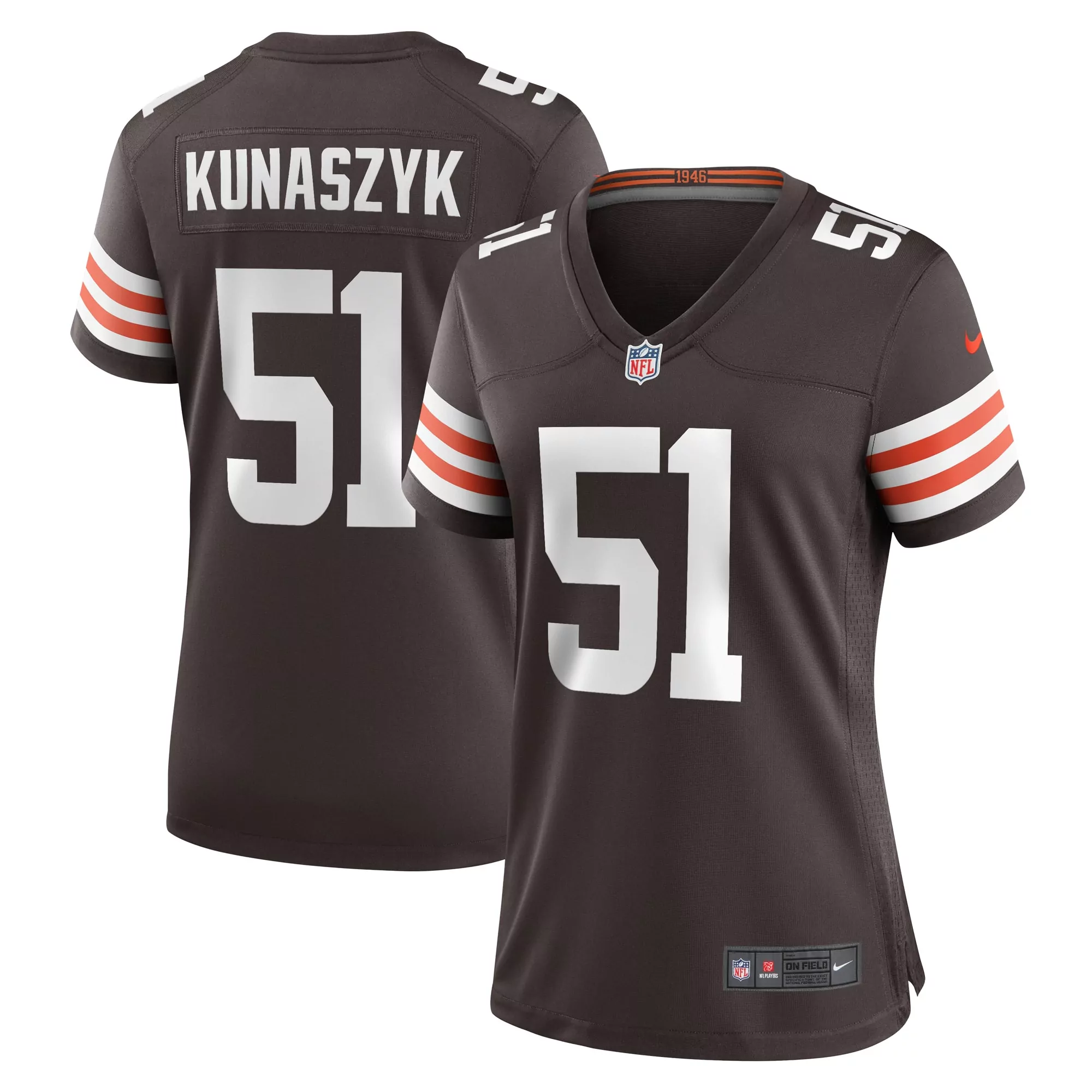women s cleveland browns jordan hicks brown game jersey
