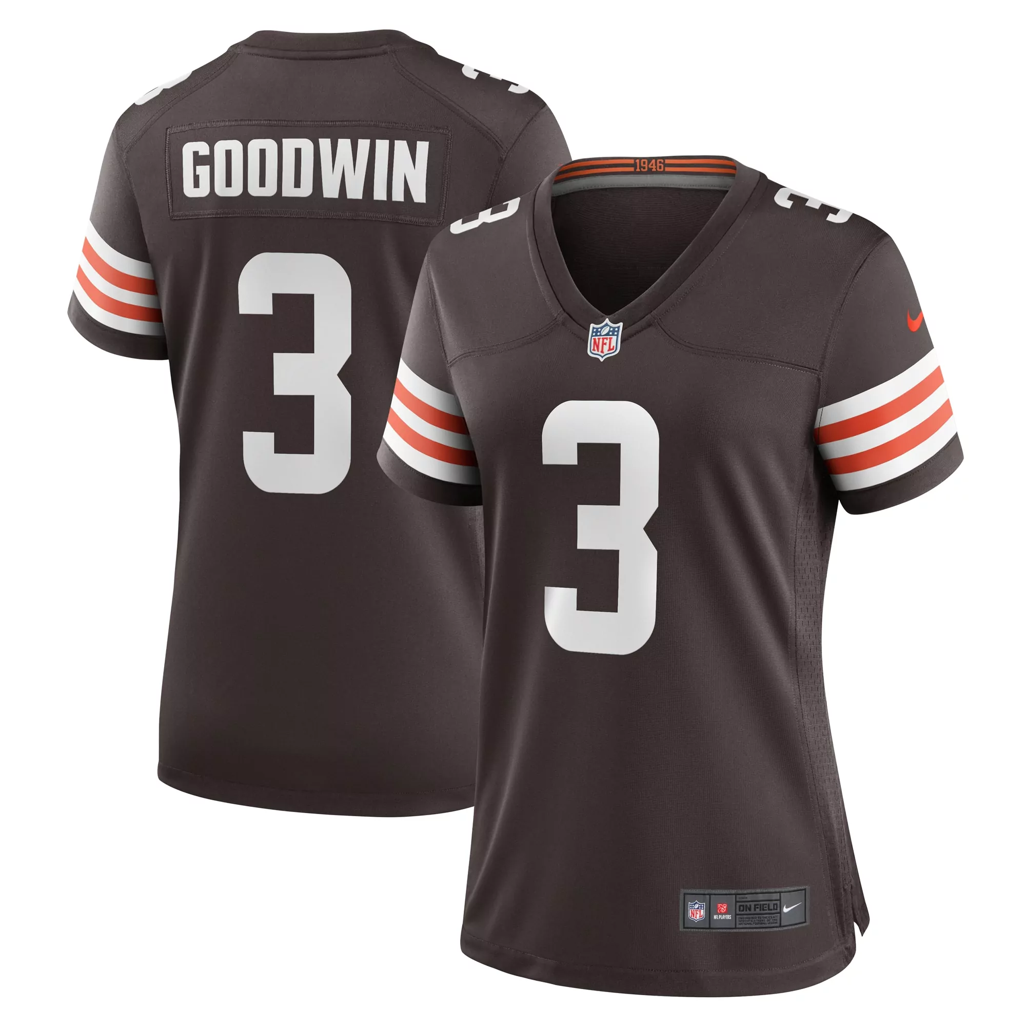 women s cleveland browns luke wypler brown team game jersey