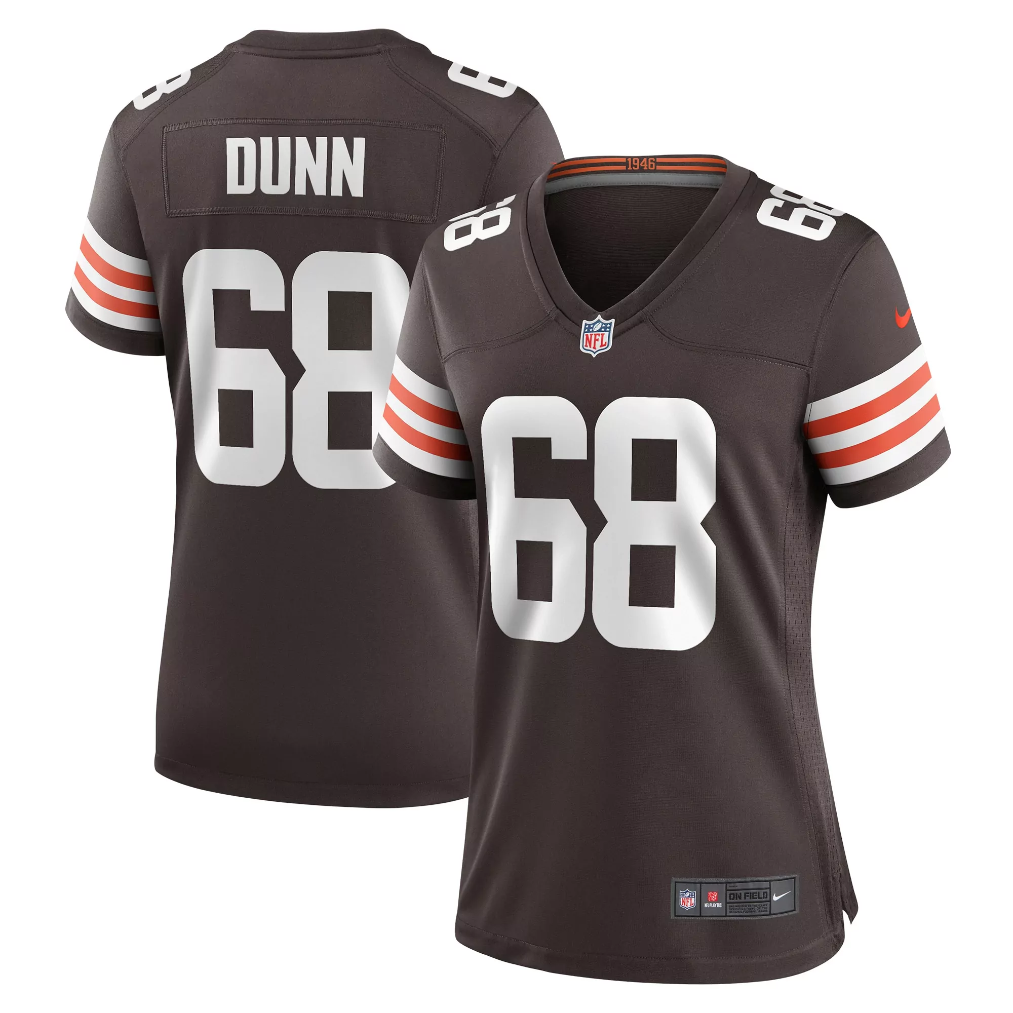 women s cleveland browns maurice hurst ii brown game jersey