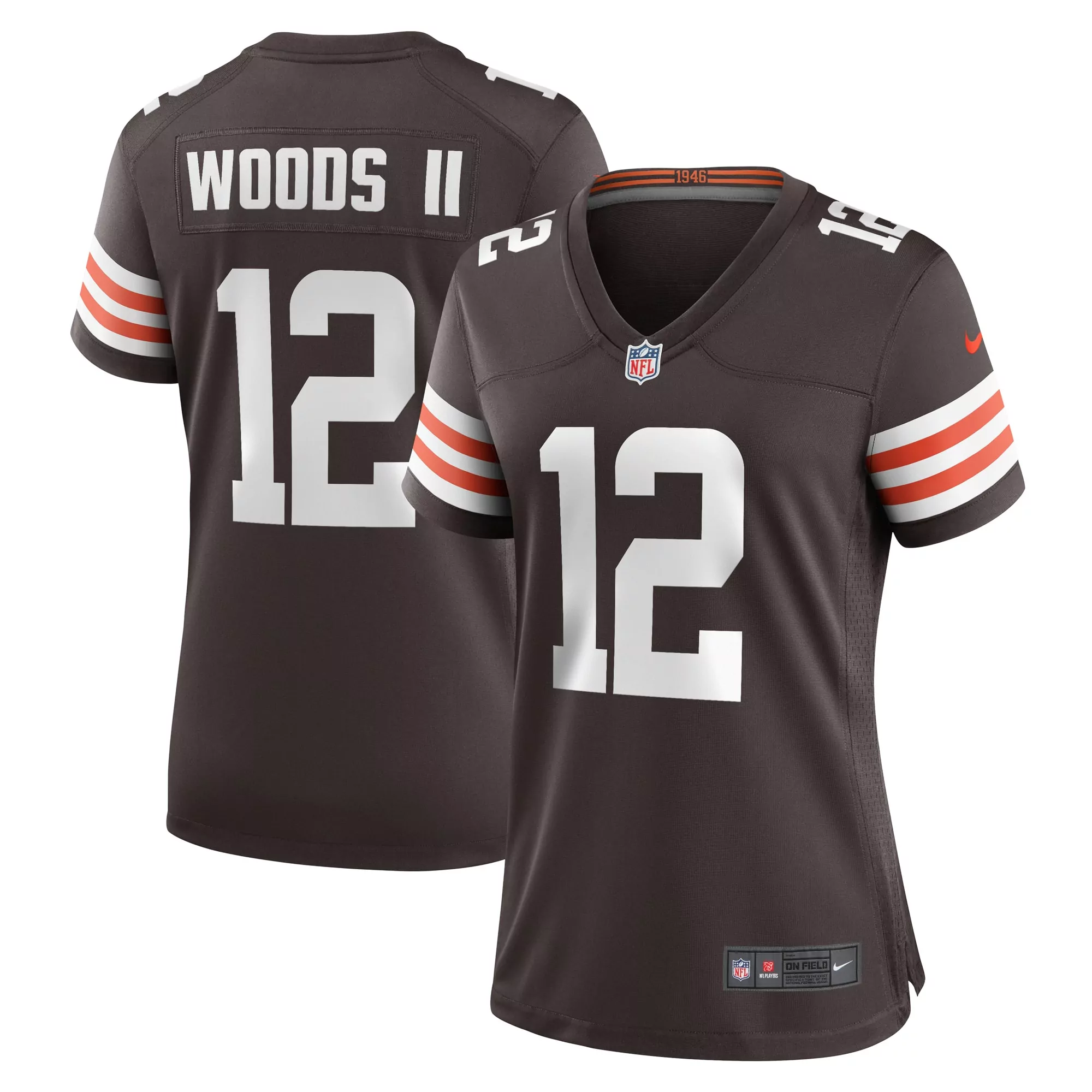 women s cleveland browns maurice hurst ii brown game jersey
