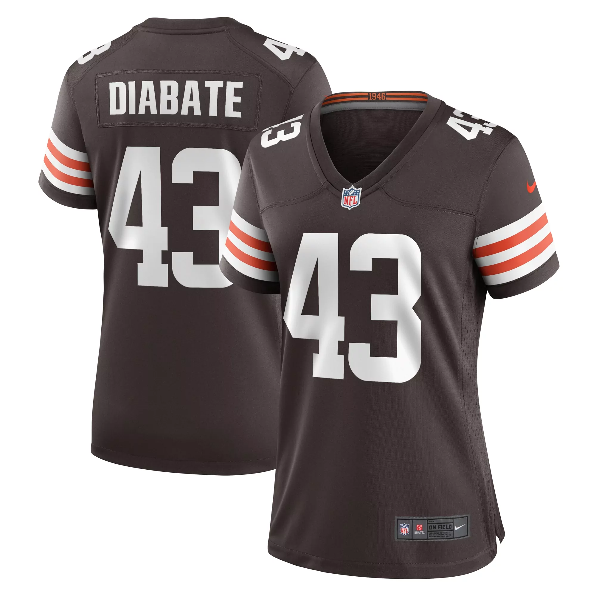 women s cleveland browns maurice hurst ii brown game jersey
