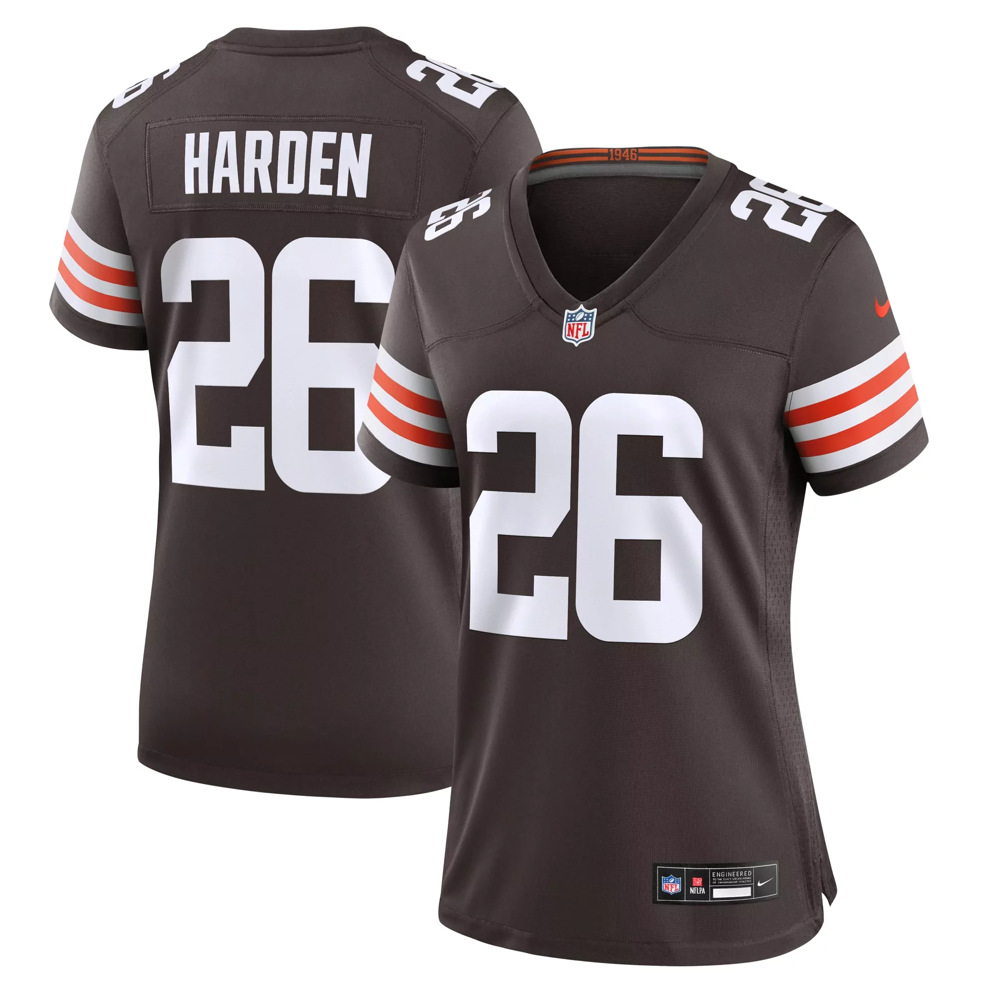 women s cleveland browns myles garrett brown player game jersey