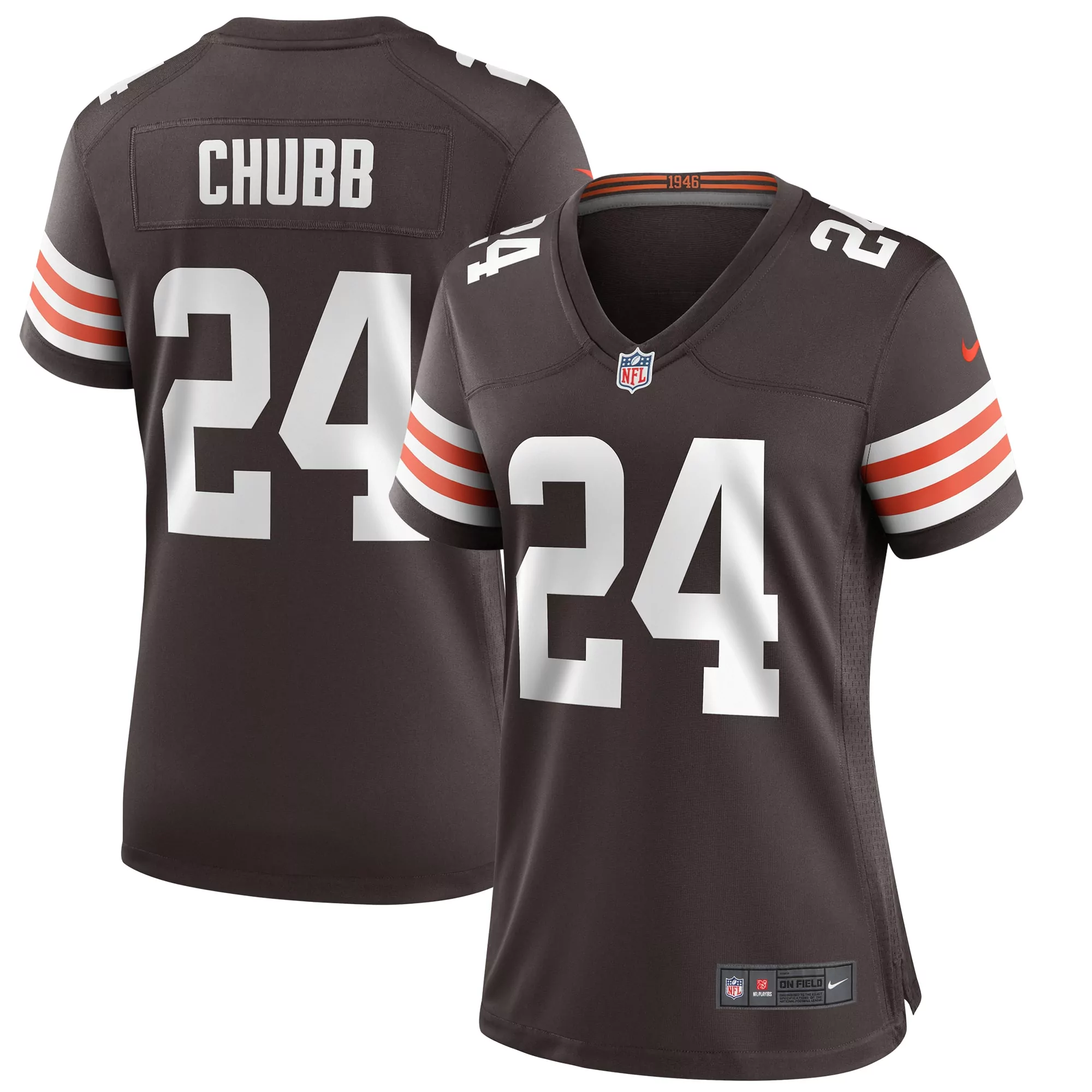 women s cleveland browns myles garrett brown player game jersey