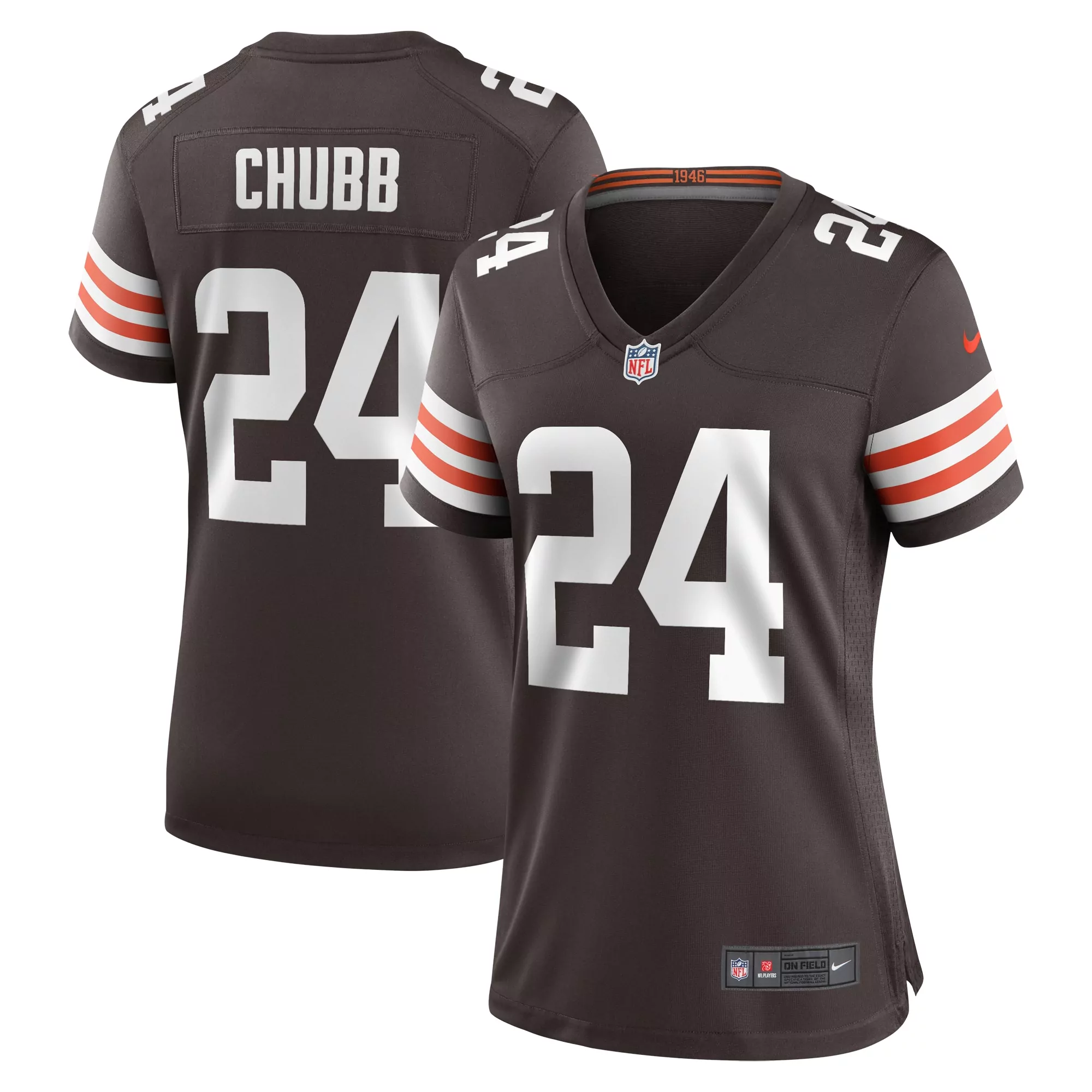 women s cleveland browns myles garrett brown player game jersey