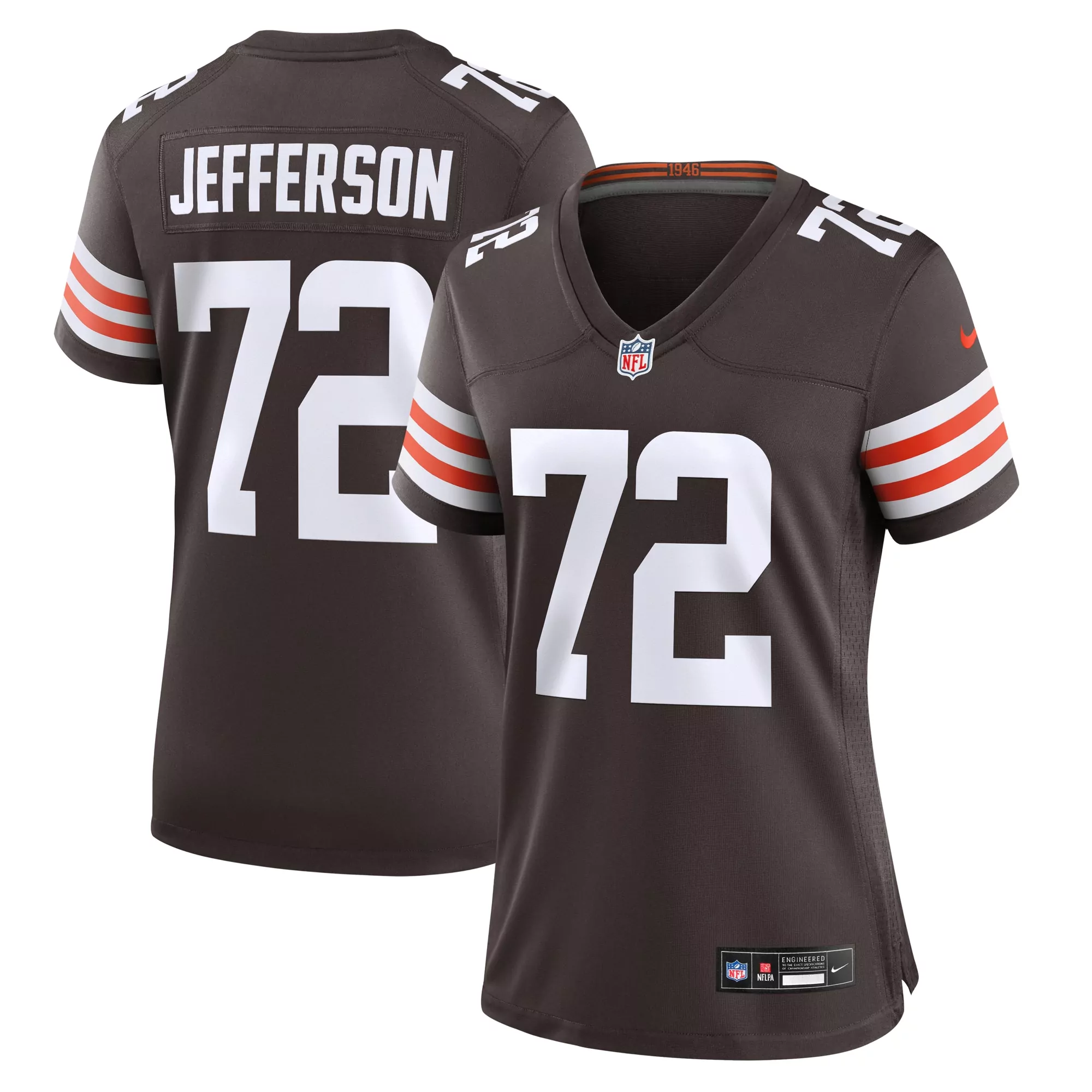women s cleveland browns pierre strong jr brown game jersey