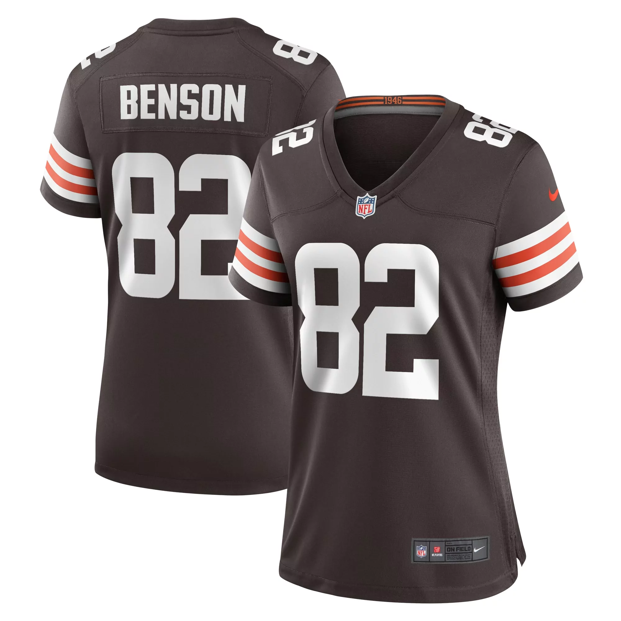 women s cleveland browns siaki ika brown team game jersey