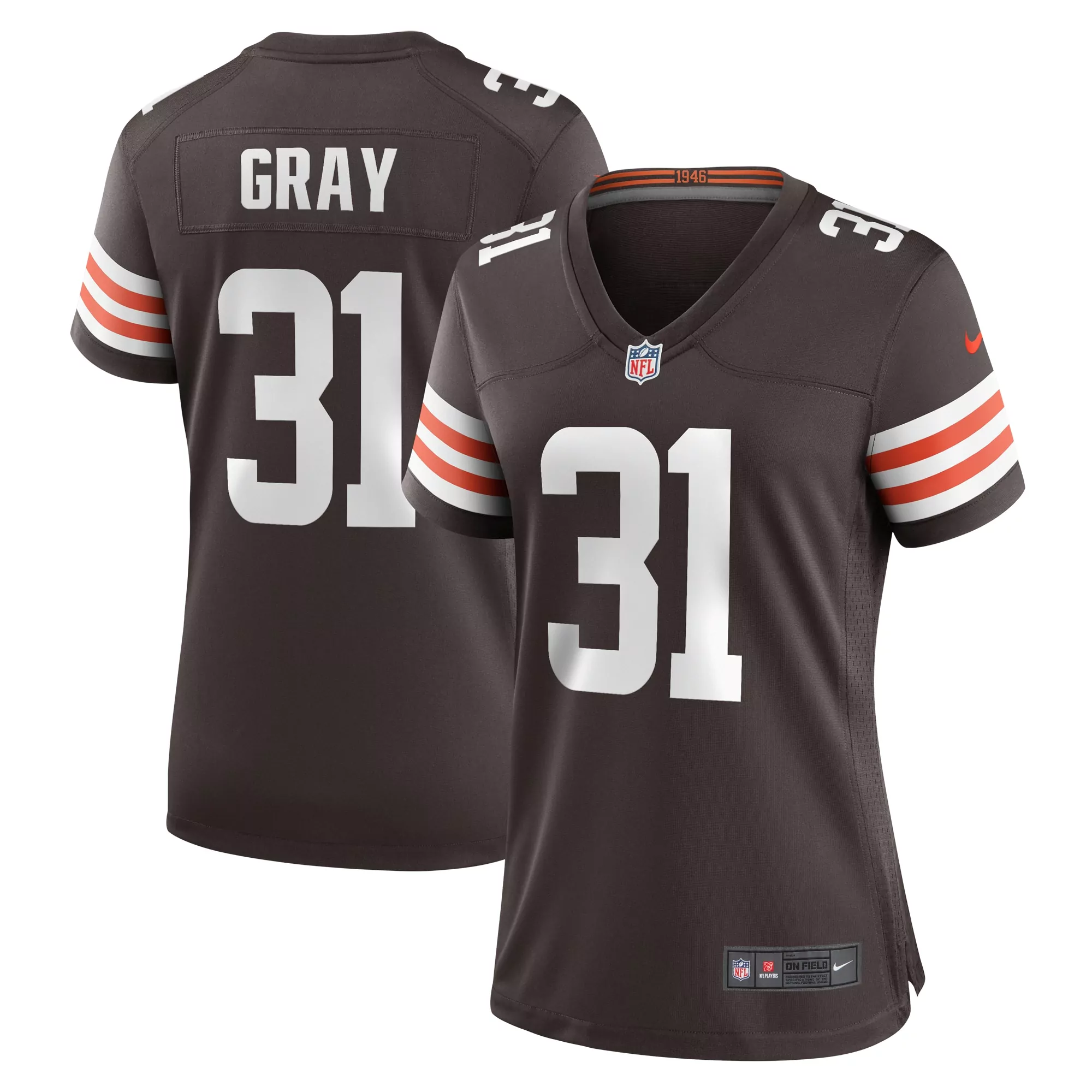 women s cleveland browns ty nsekhe brown game jersey