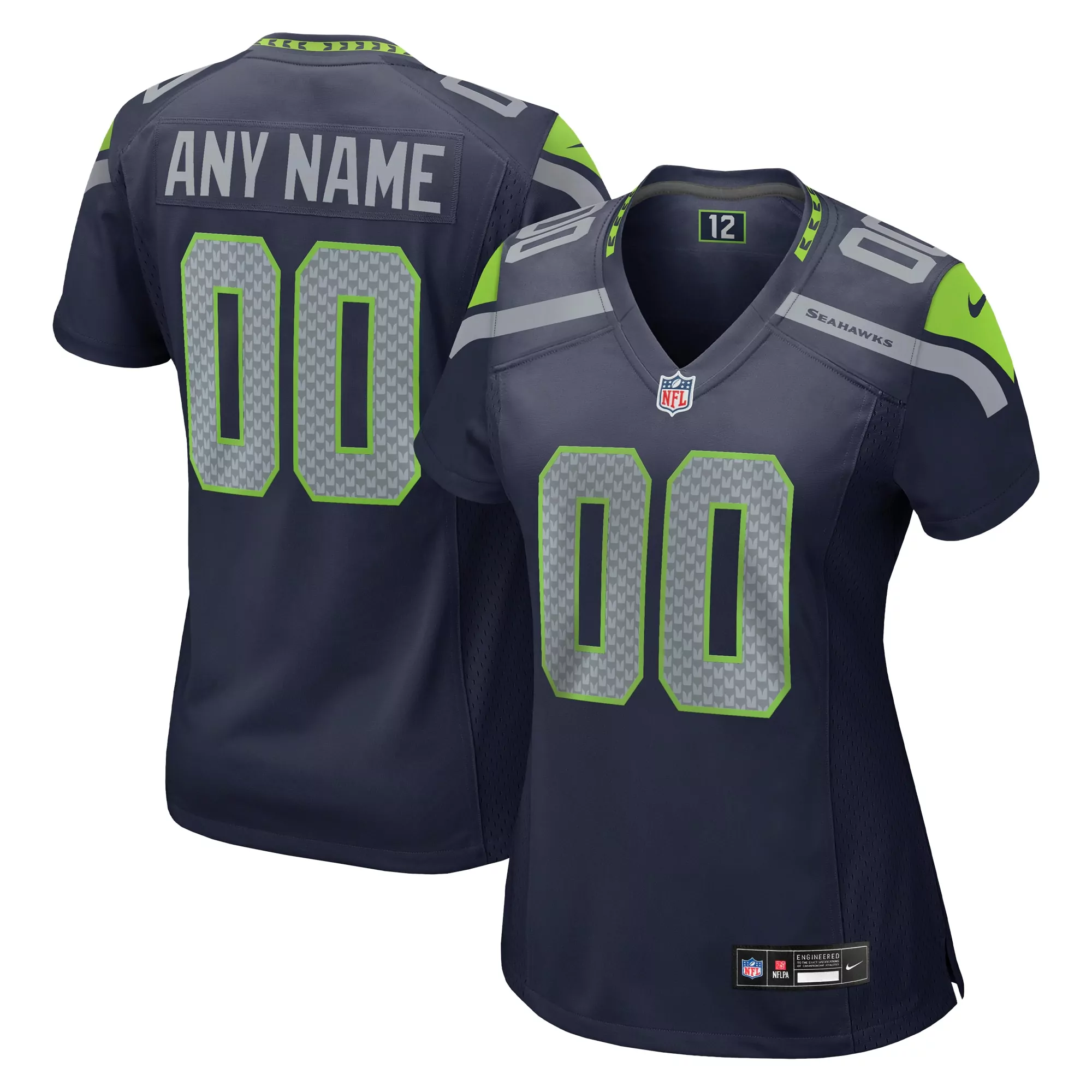 women s coby bryant neon green seattle seahawks game jersey
