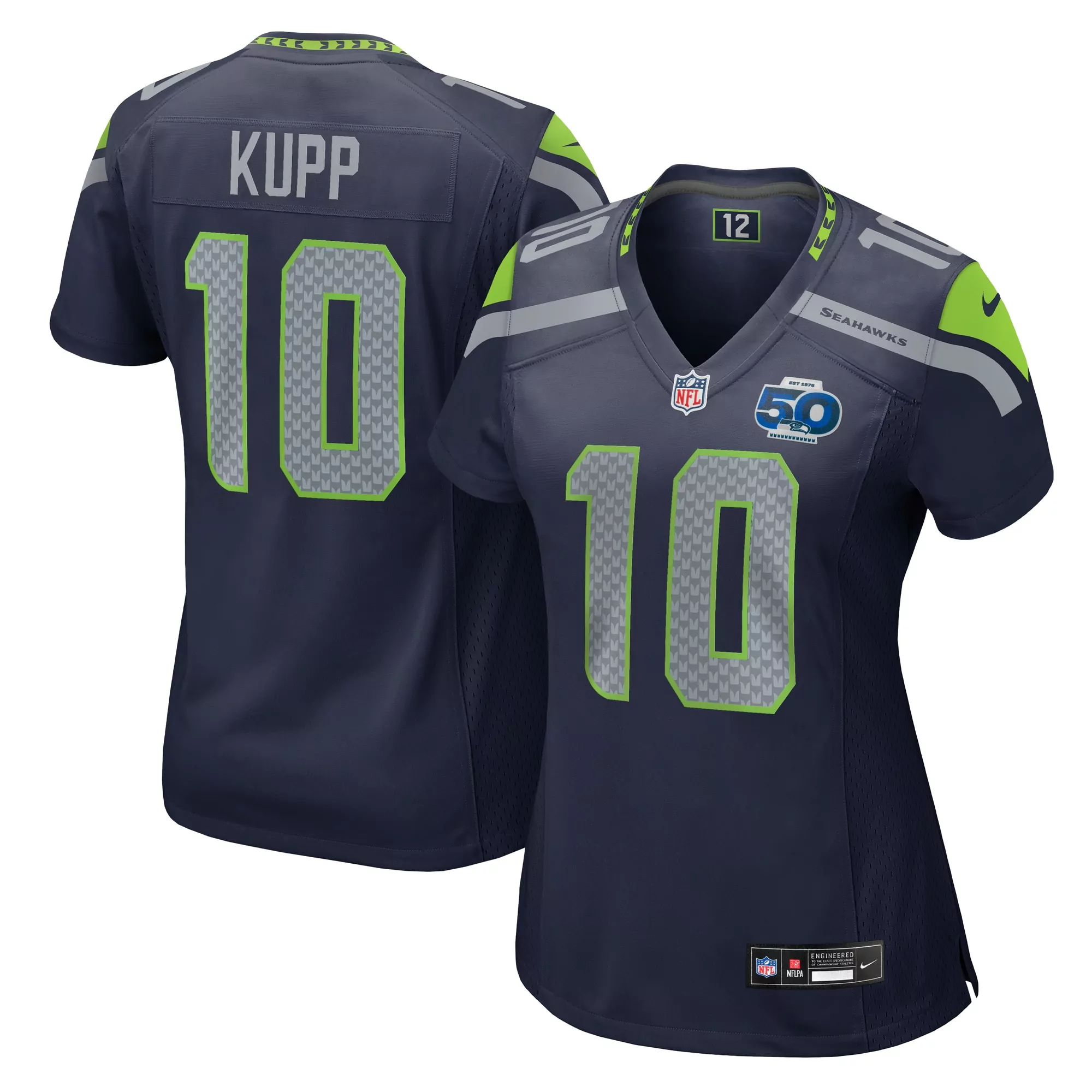 women s coby bryant neon green seattle seahawks game jersey