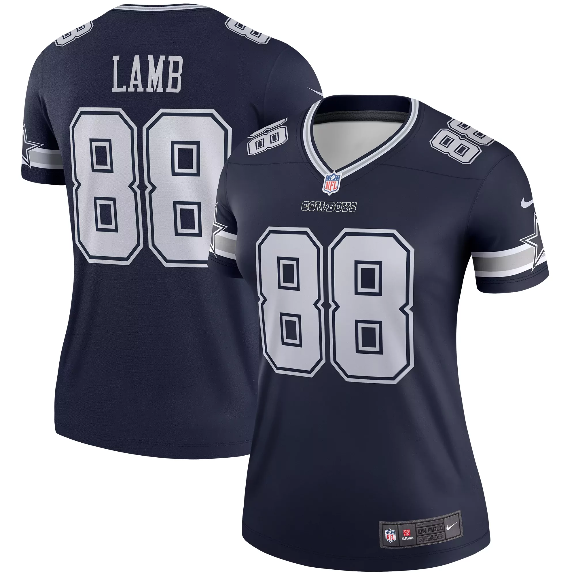 women s dallas cowboys ceedee lamb navy alternate game team jersey
