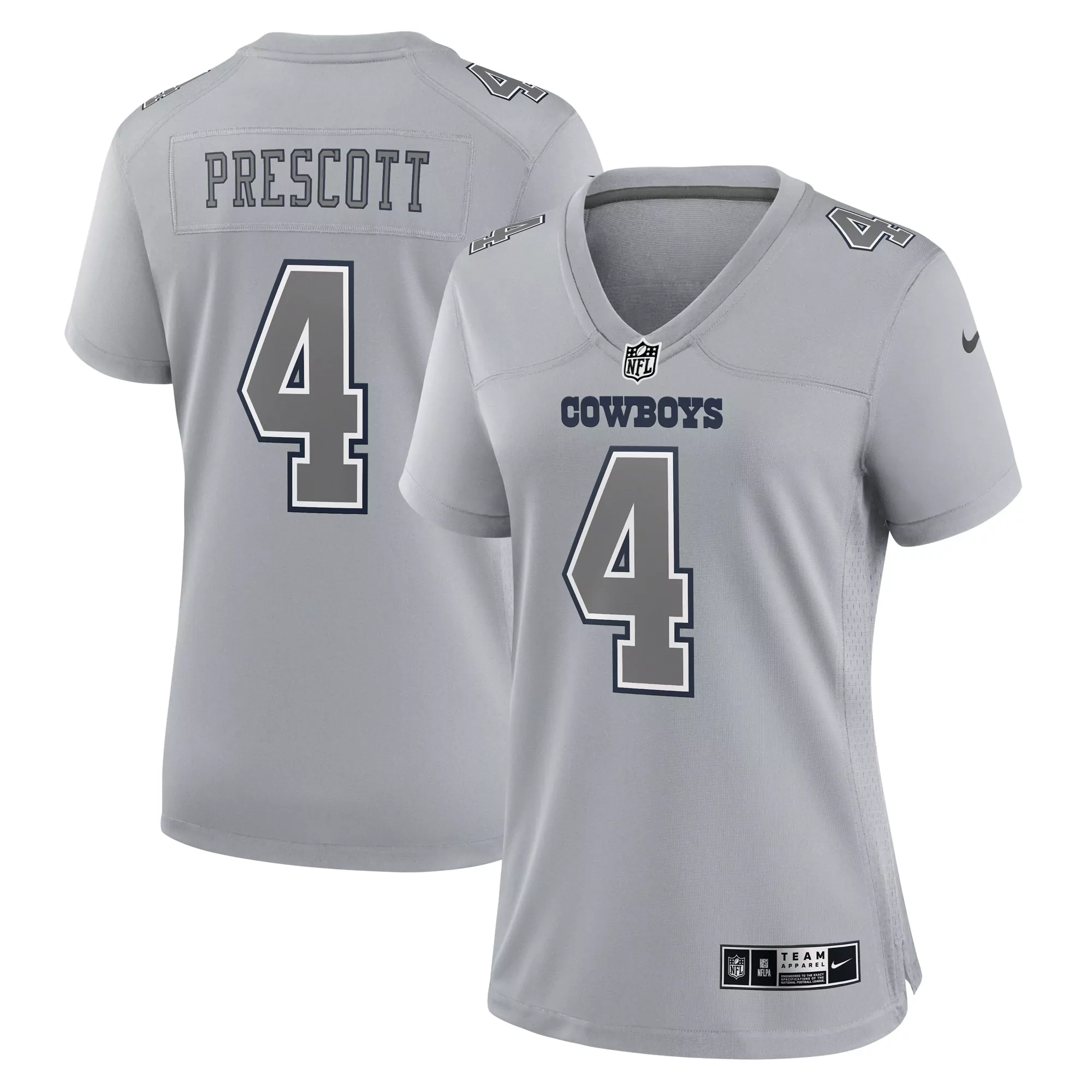 women s dallas cowboys dak prescott arctic camo 2024 salute to service limited jersey