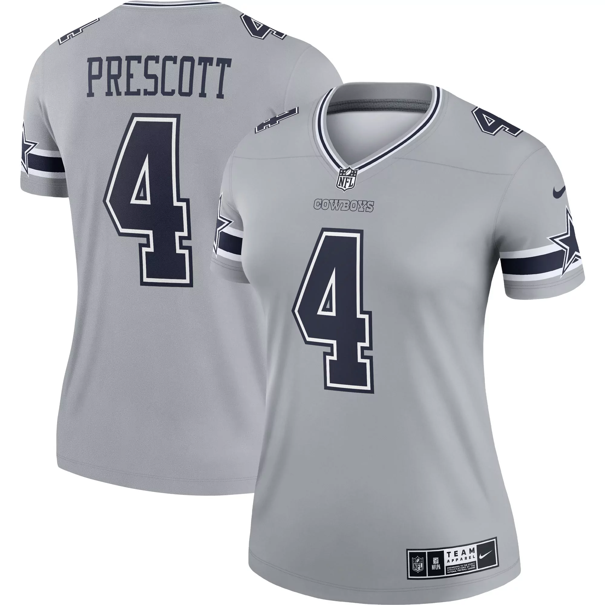 women s dallas cowboys dak prescott arctic camo 2024 salute to service limited jersey