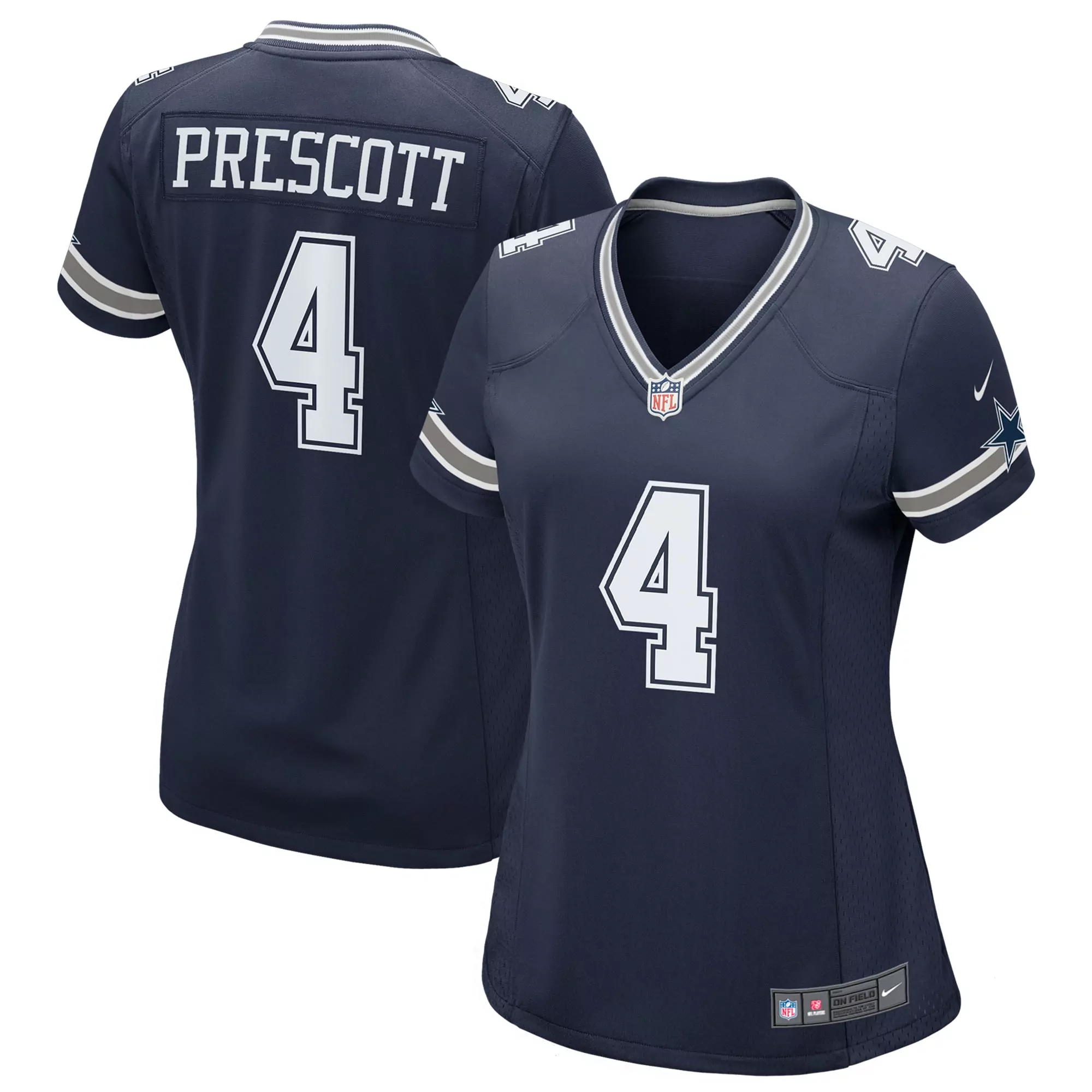 women s dallas cowboys dak prescott arctic camo 2024 salute to service limited jersey