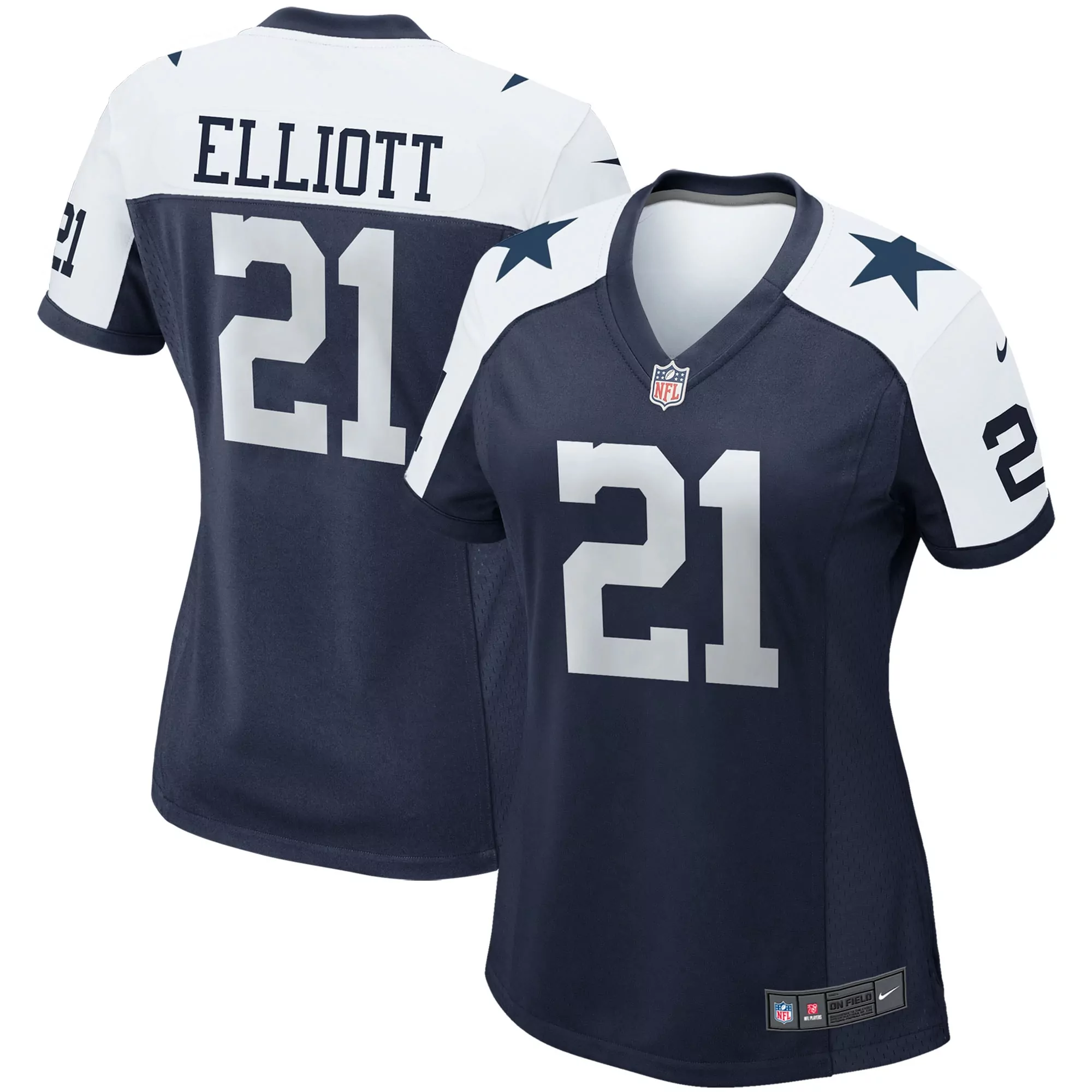 women s dallas cowboys deion sanders navy team retired player game jersey