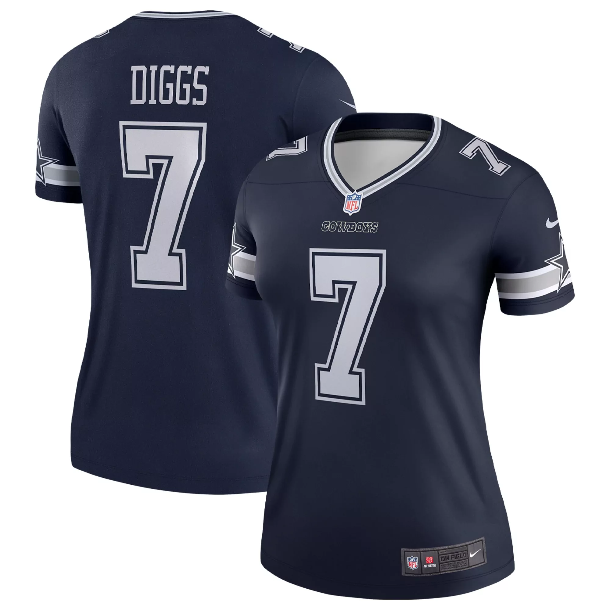 women s dallas cowboys number 1 bride navy game jersey
