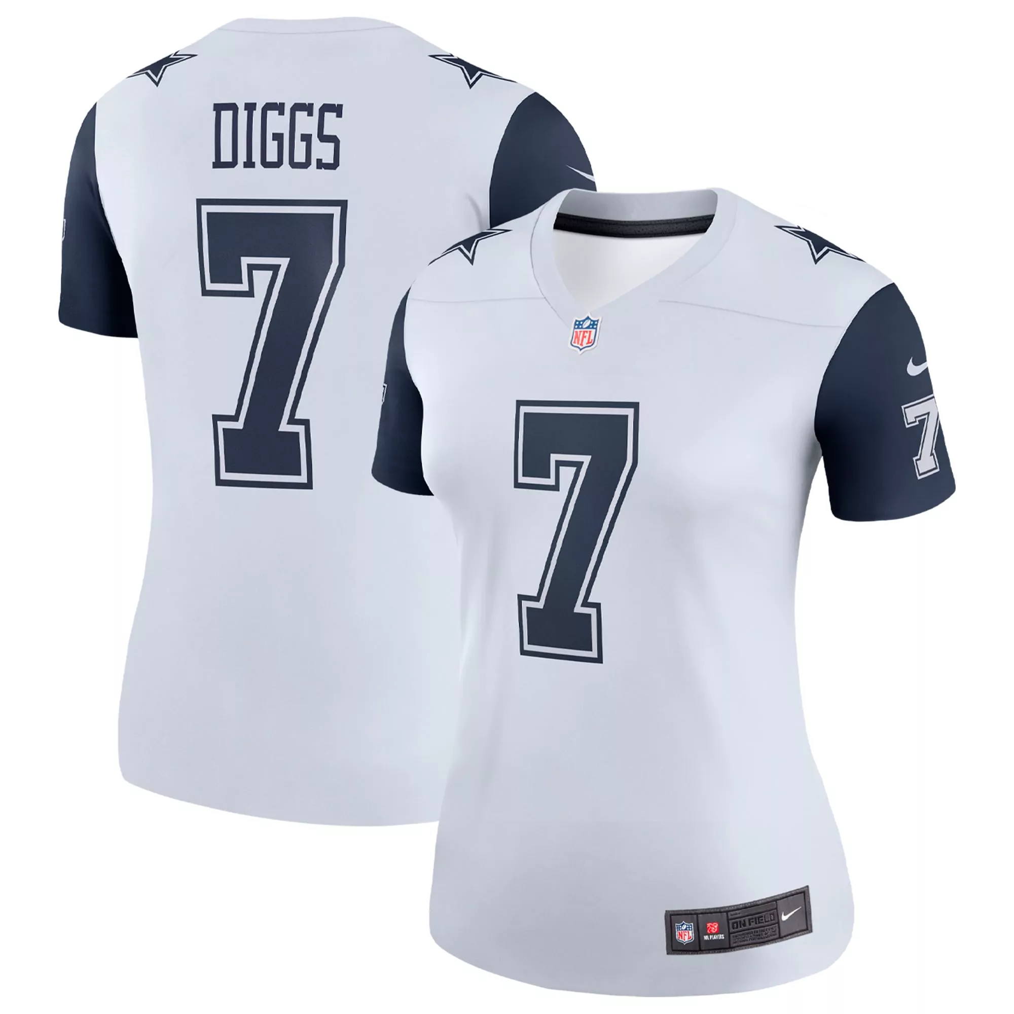 women s dallas cowboys trevon diggs white game jersey