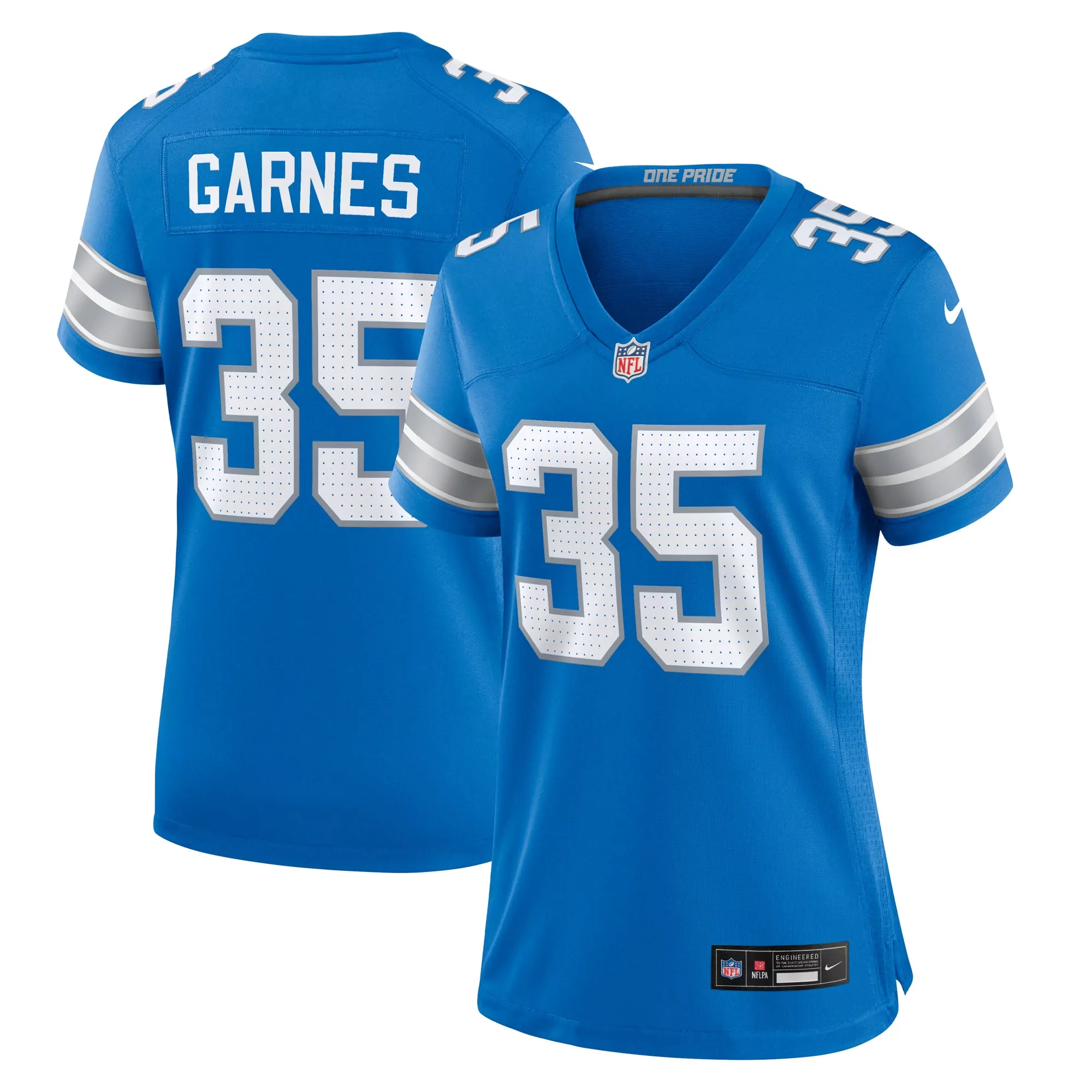 women s detroit lions bobby layne blue retired player game jersey