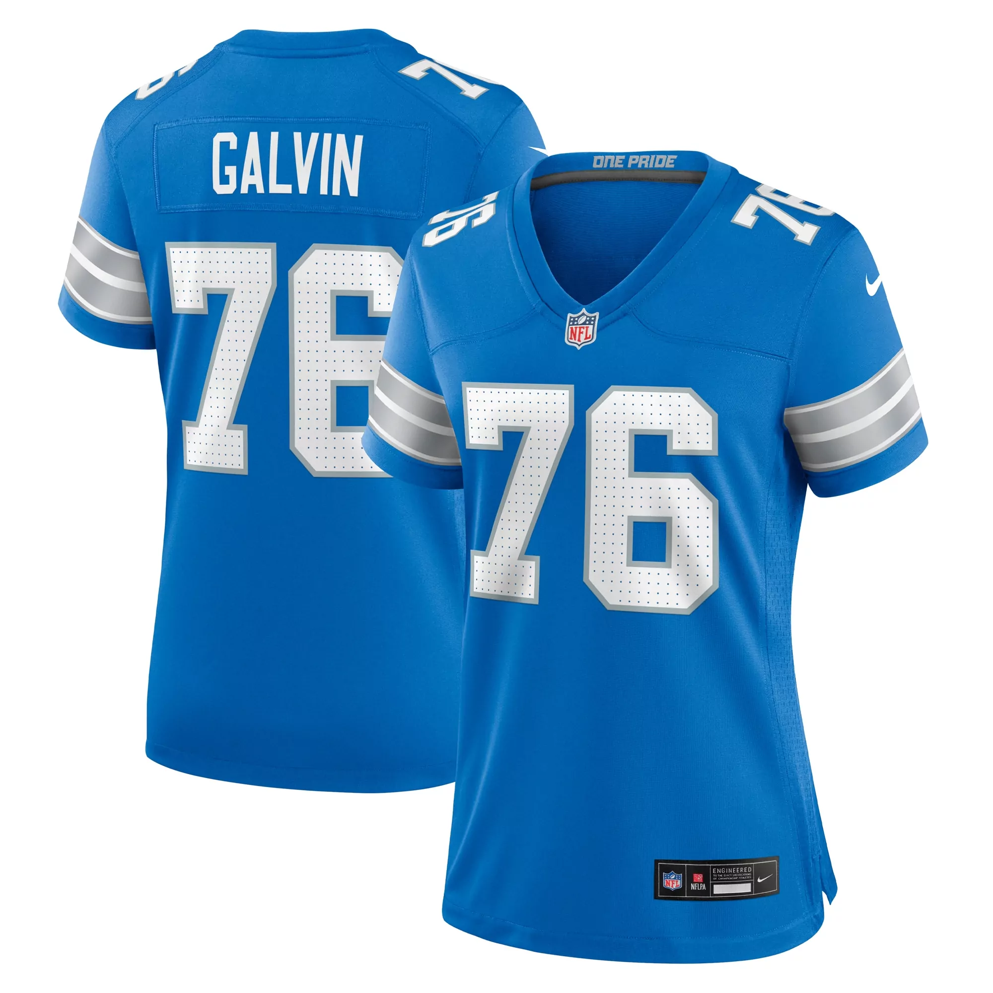 women s detroit lions colby sorsdal blue team game jersey