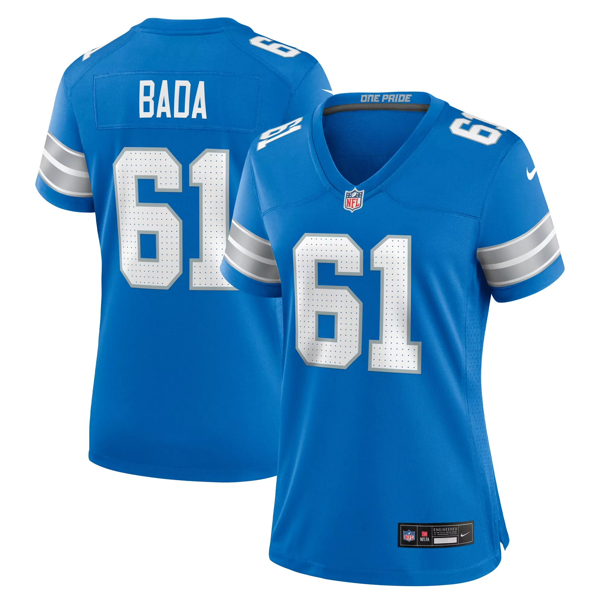 women s detroit lions dan skipper blue team game jersey