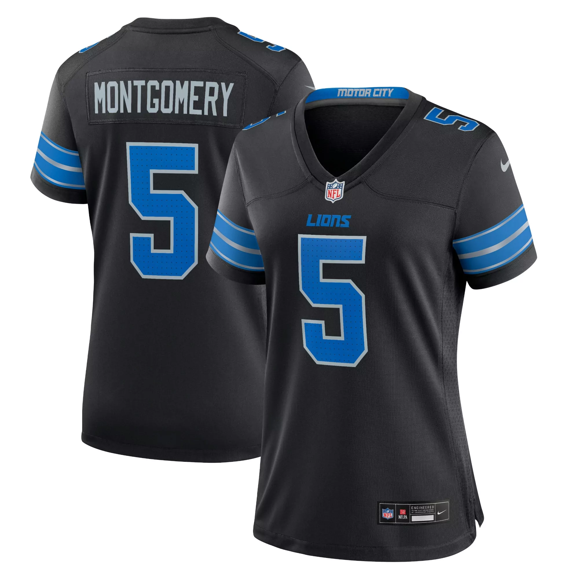 women s detroit lions dan skipper blue team game jersey